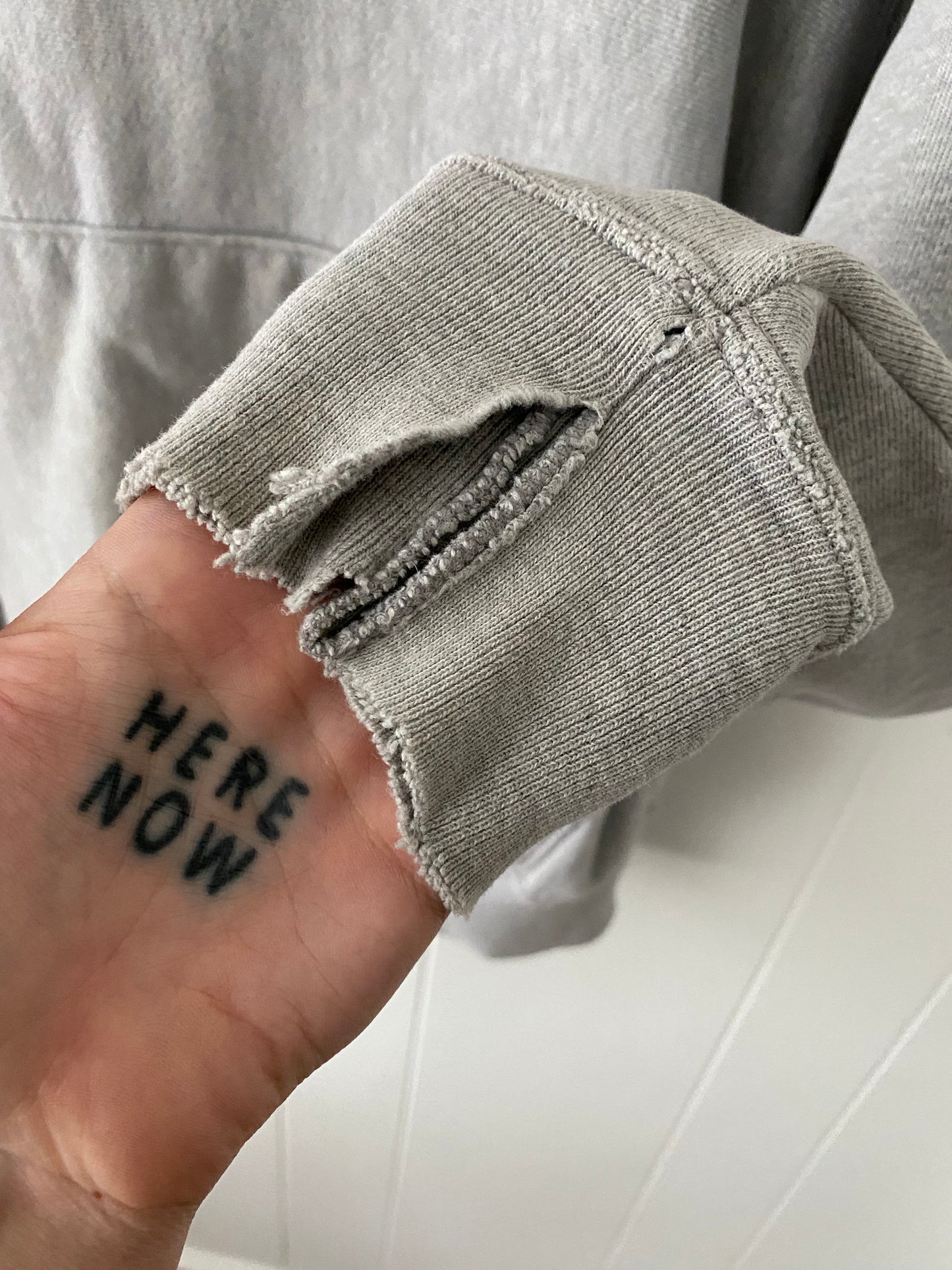 Vintage Reverse Weave Track Hoodie