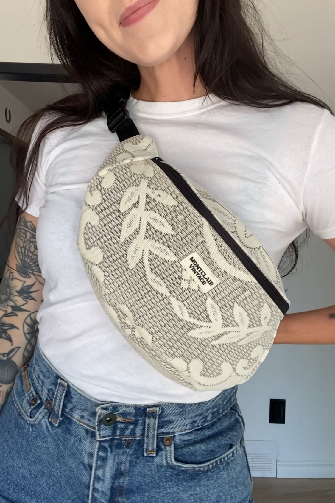 Upcycled Lace Fanny Pack