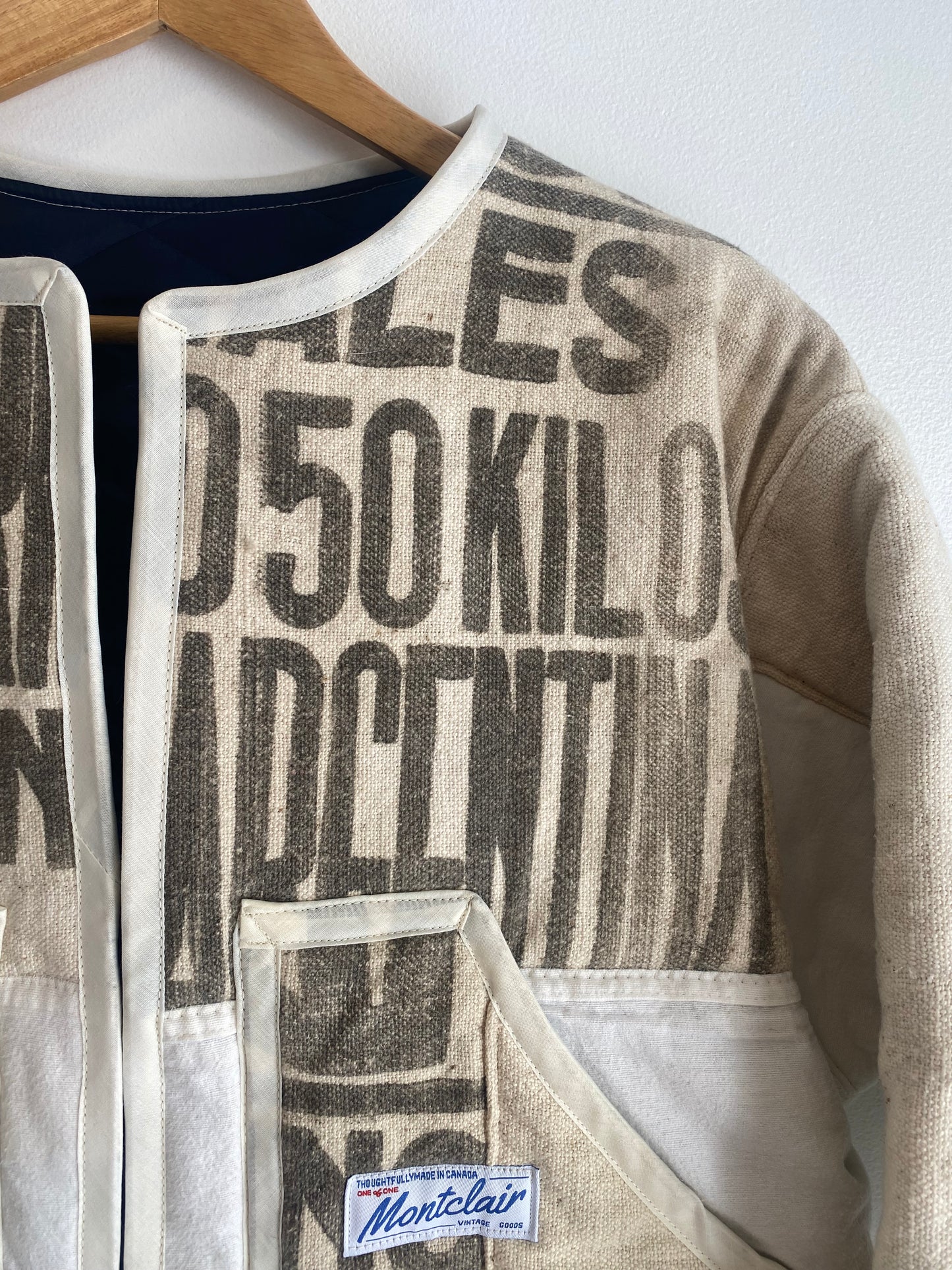 Upcycled Feedsack Jacket