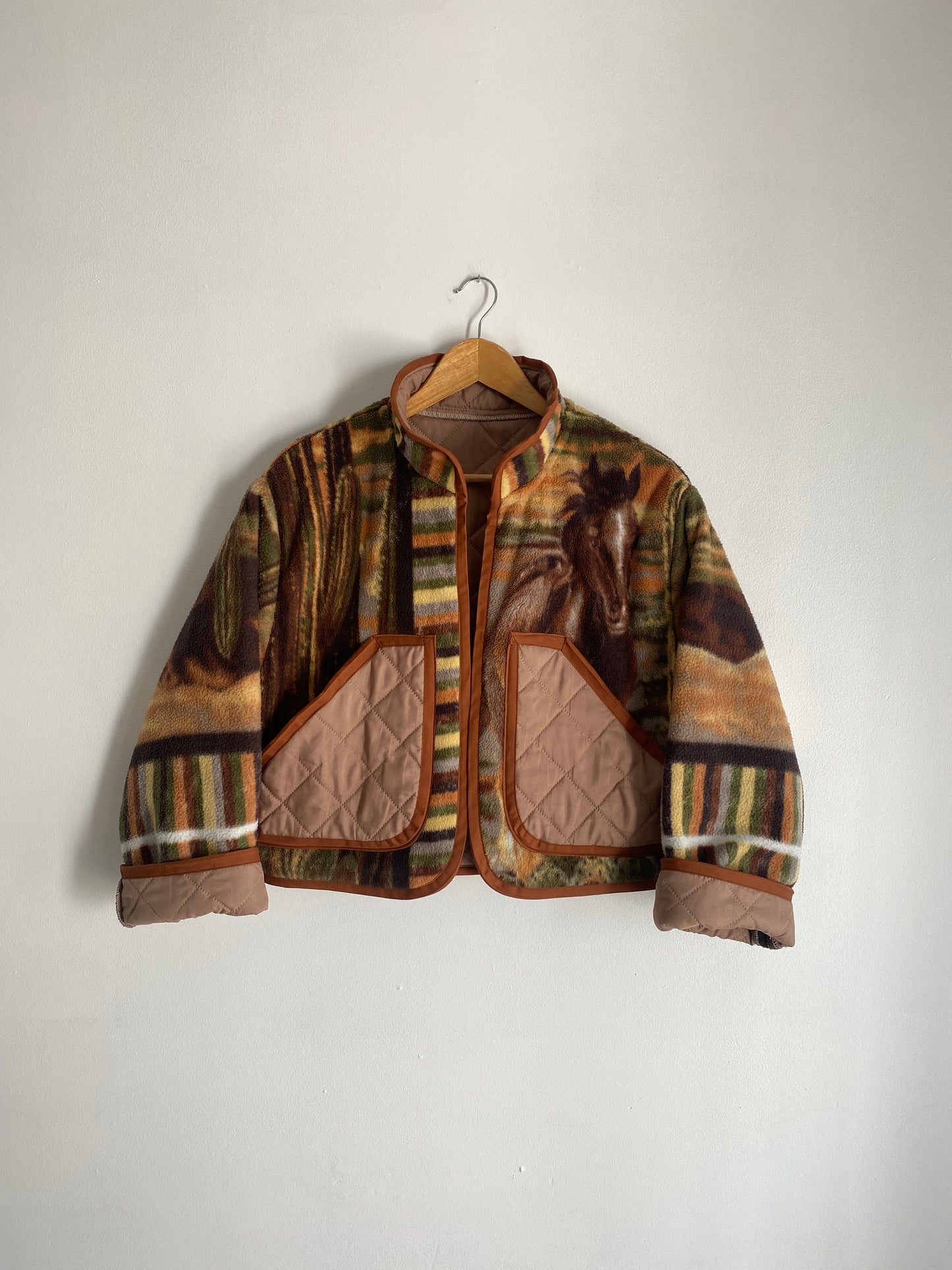 Upcycled Running Horses Jacket