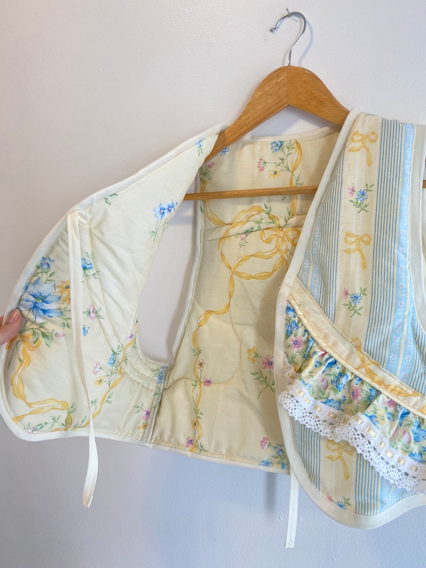 Upcycled Tie-Front Vest