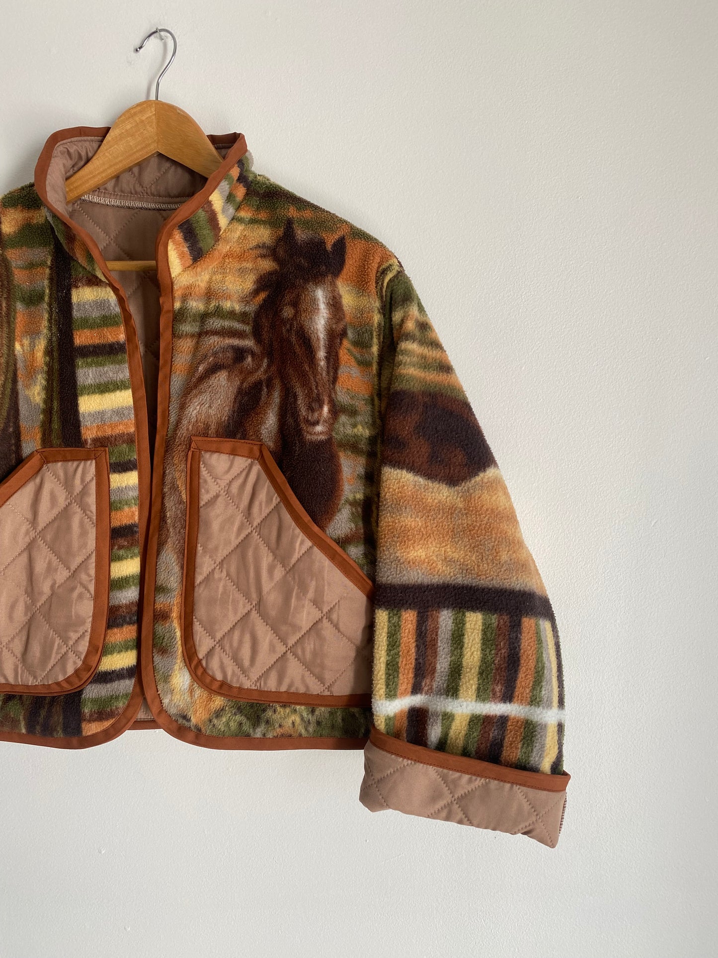 Upcycled Running Horses Jacket