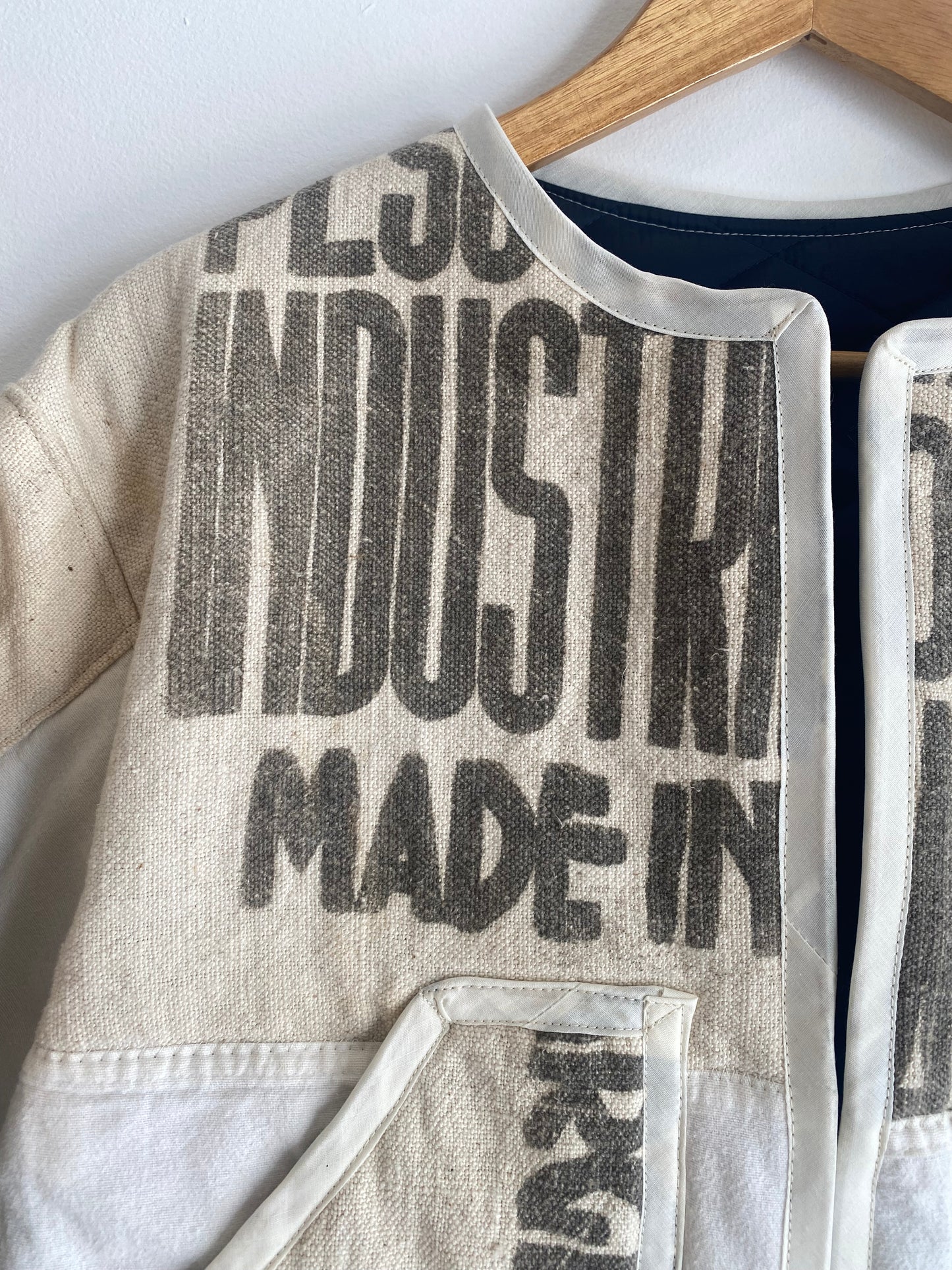Upcycled Feedsack Jacket