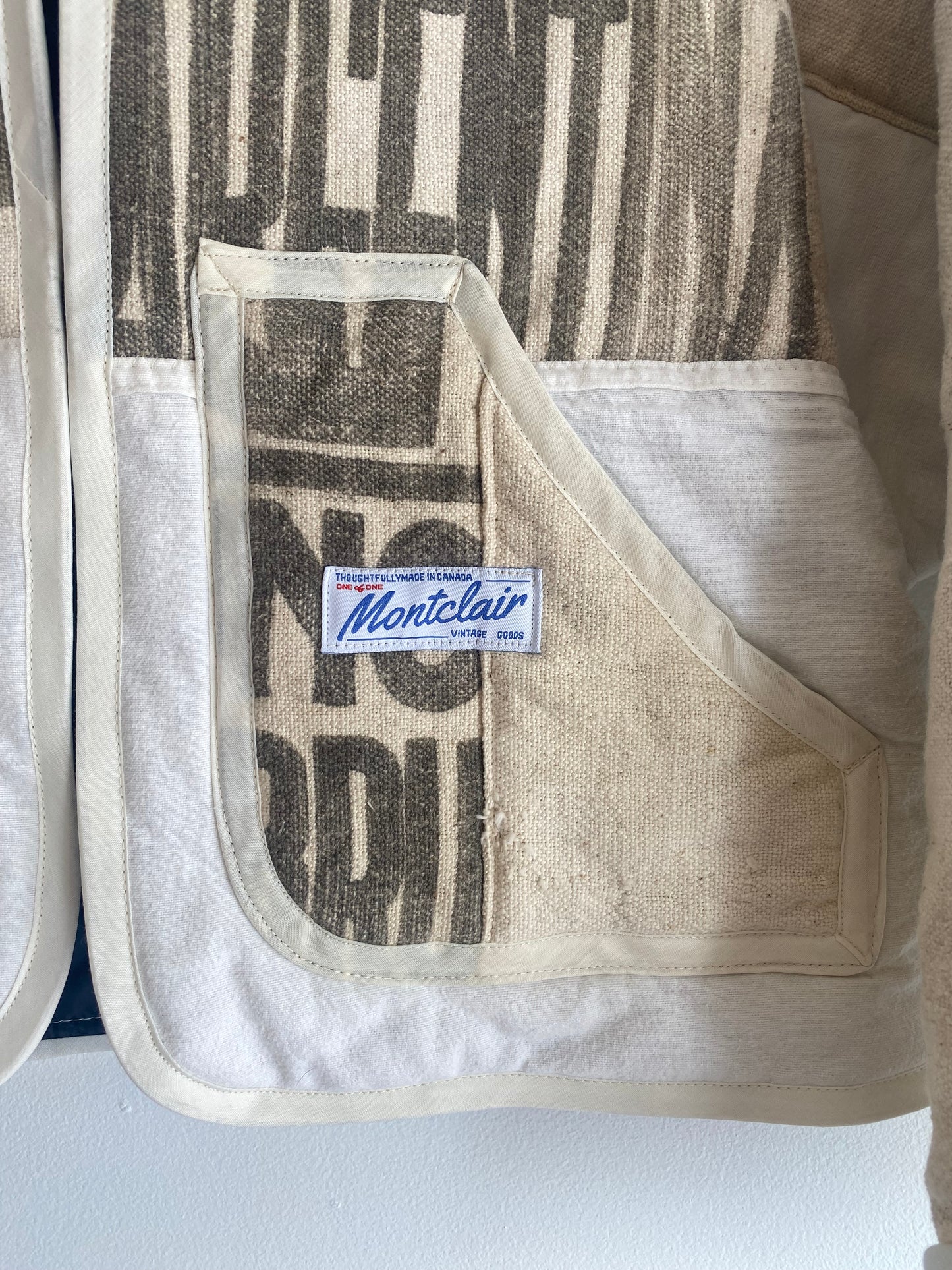 Upcycled Feedsack Jacket