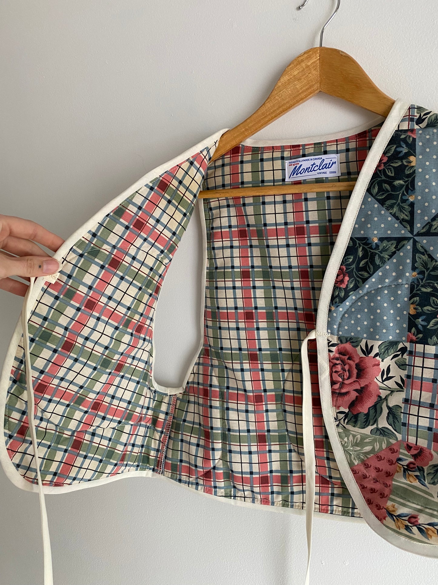 Upcycled Tie-Front Vest