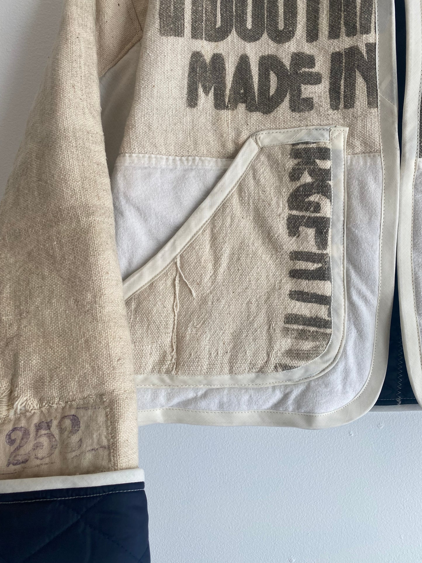 Upcycled Feedsack Jacket