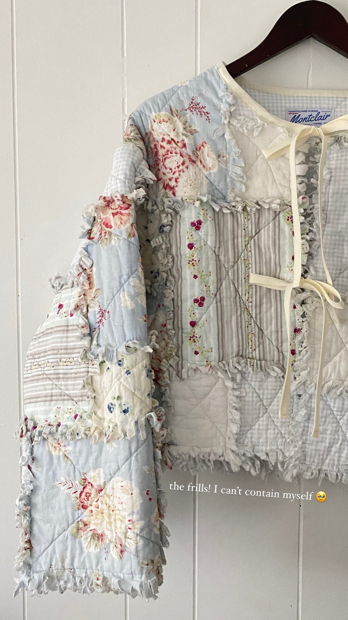 Upcycled Floral Quilt Jacket