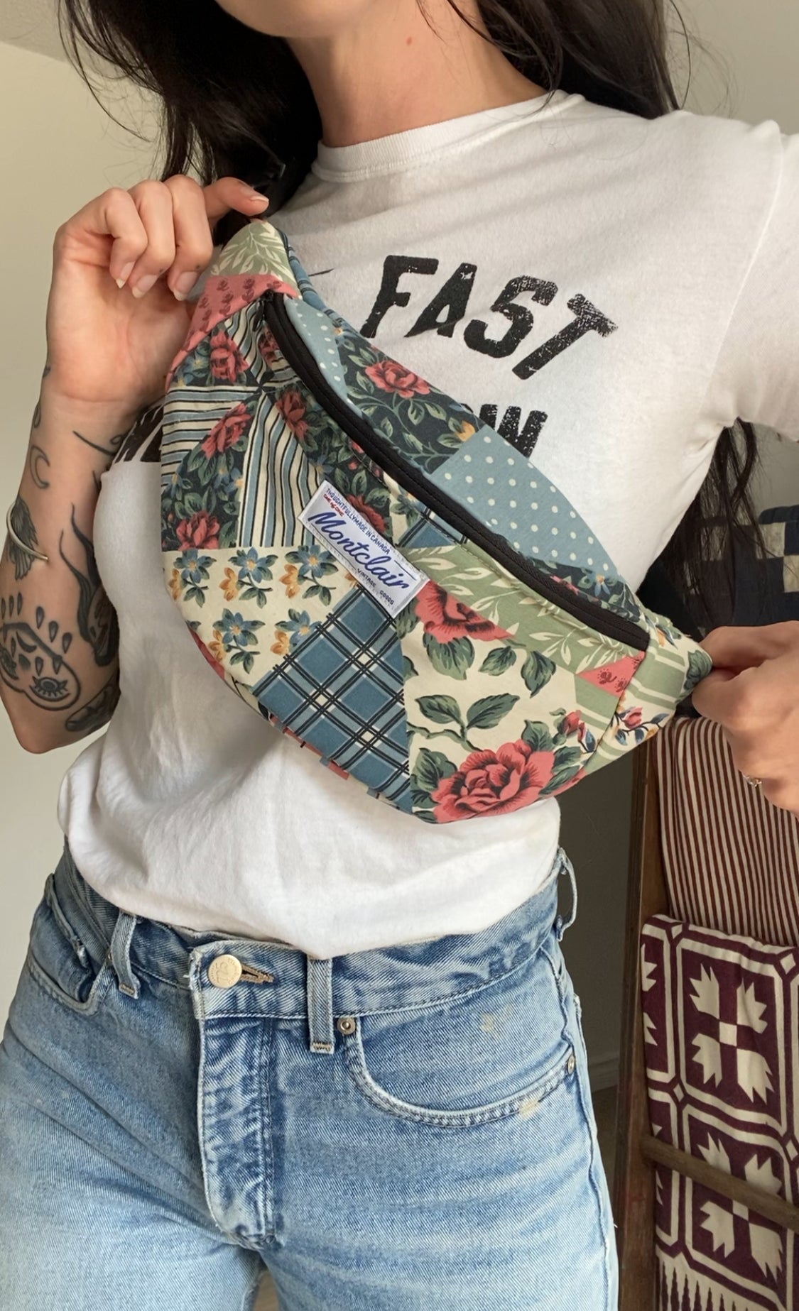Upcycled Quilt Pattern Fanny Pack