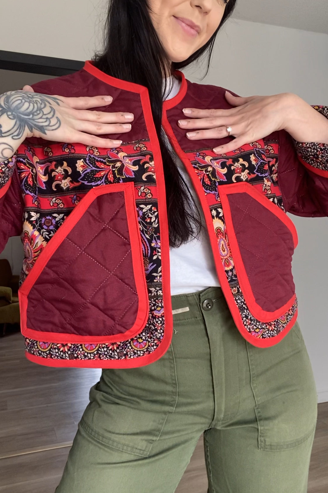 Upcycled Patterned Jacket