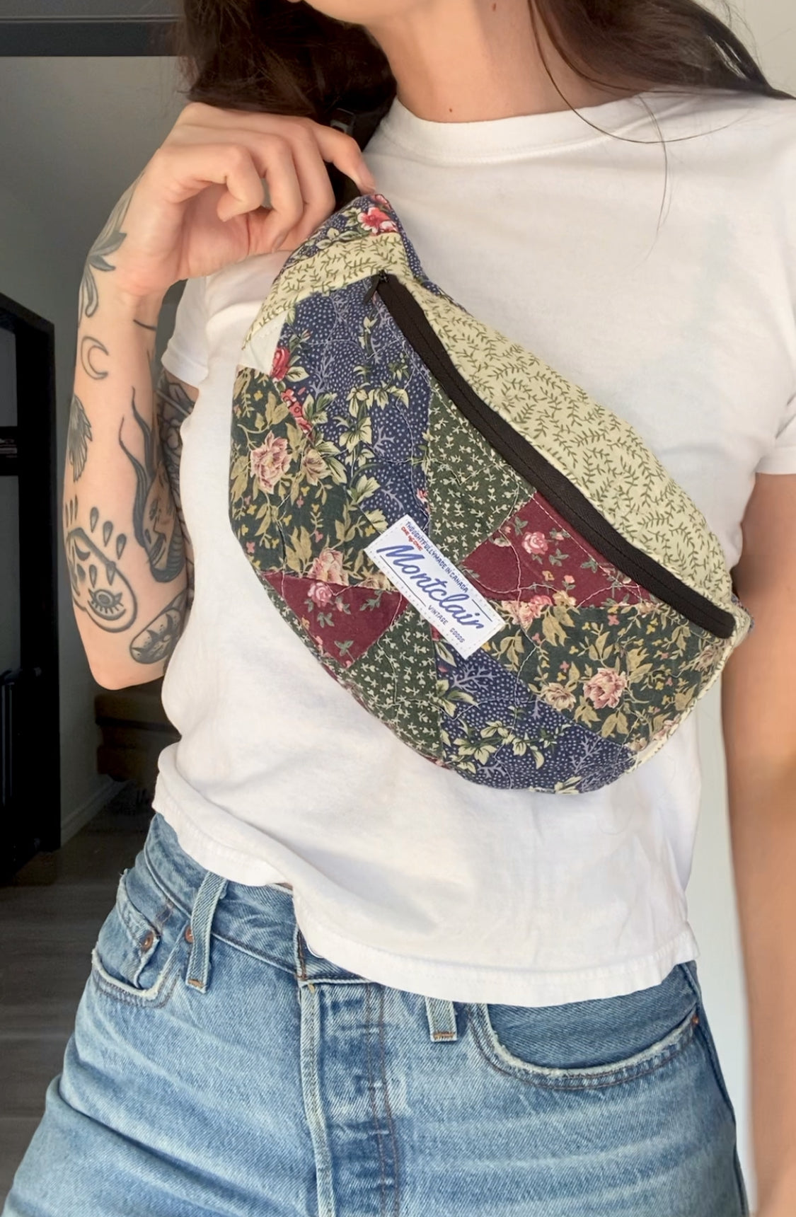 Upcycled Quilt Fanny Pack