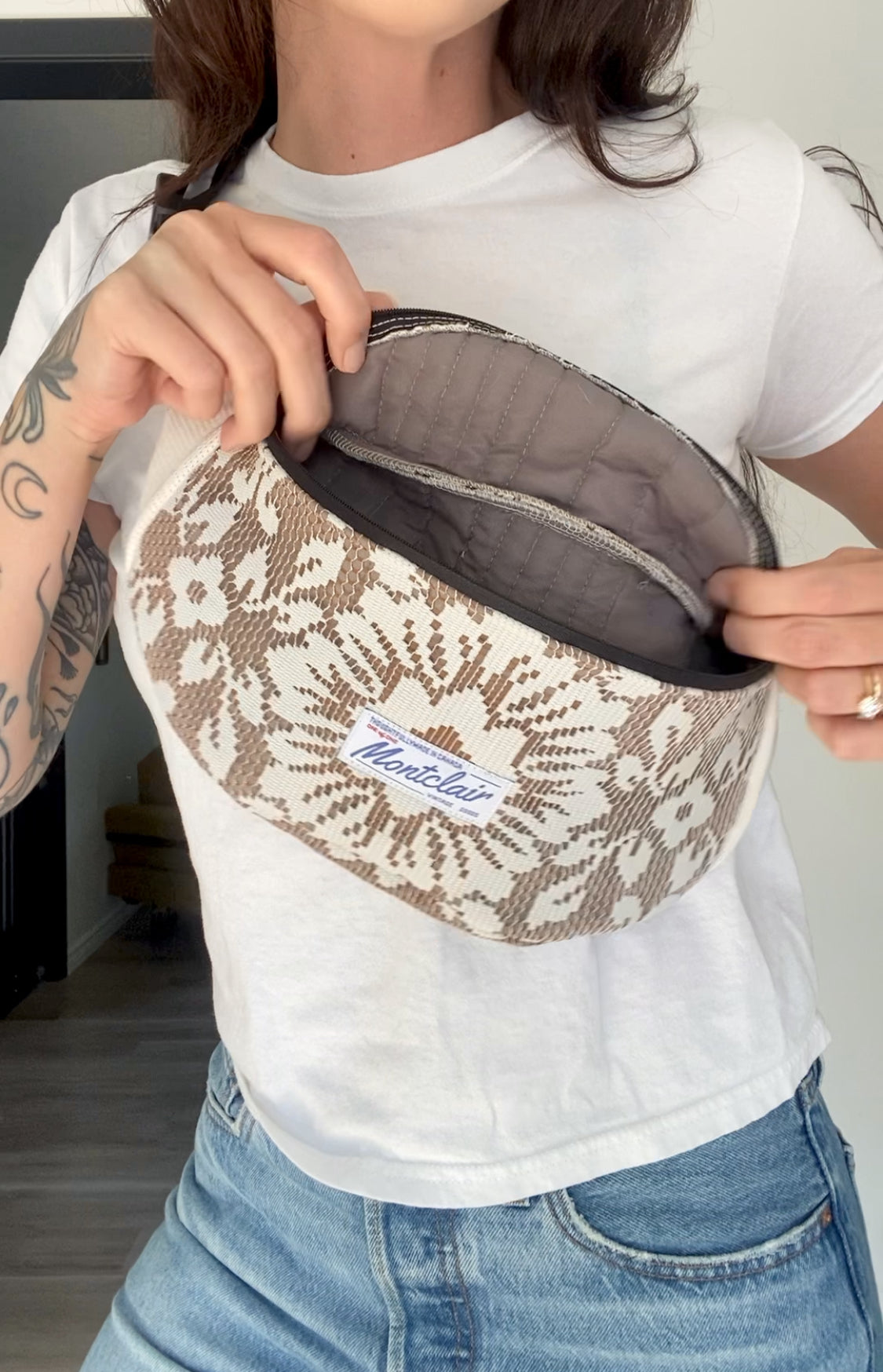 Upcycled Lace Fanny Pack