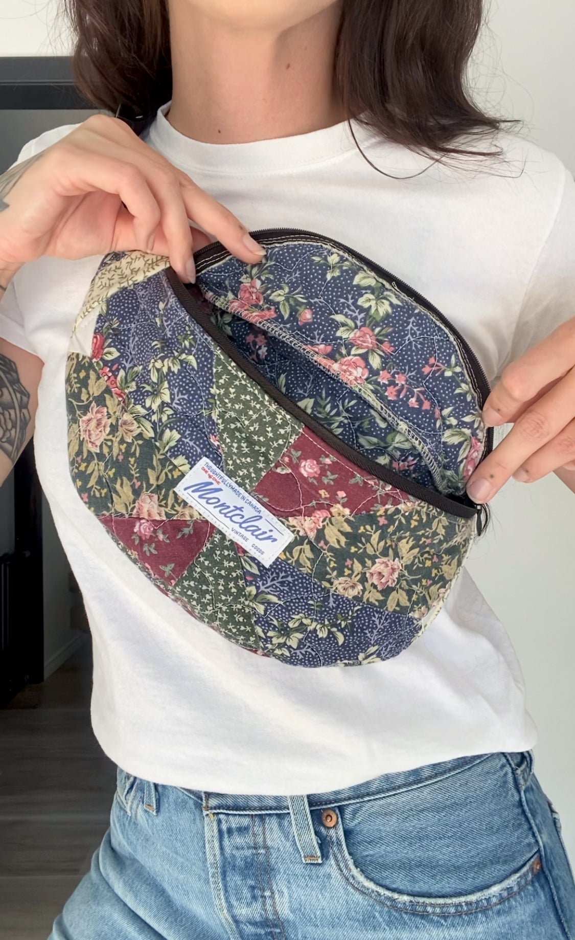 Upcycled Quilt Fanny Pack