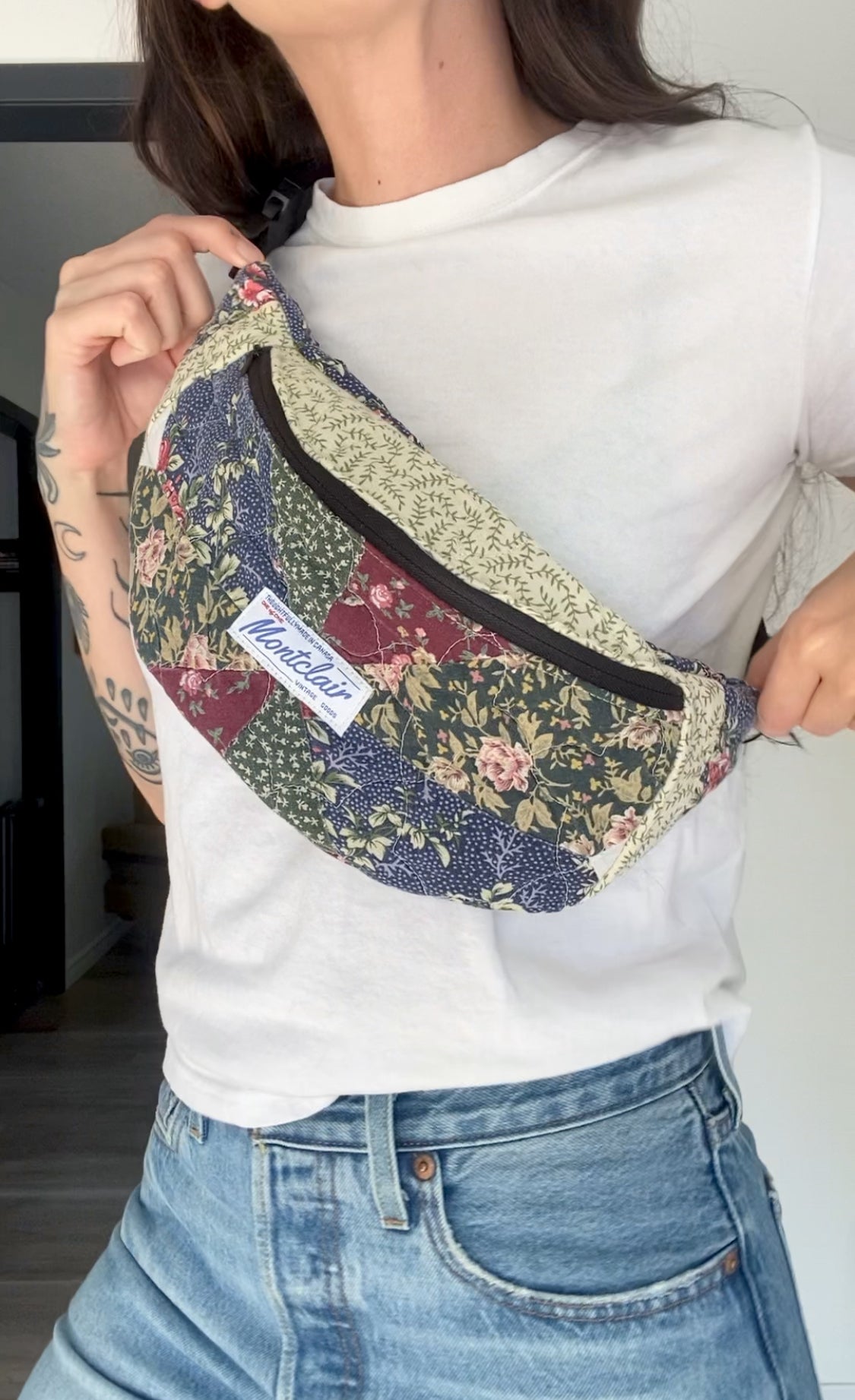 Upcycled Quilt Fanny Pack