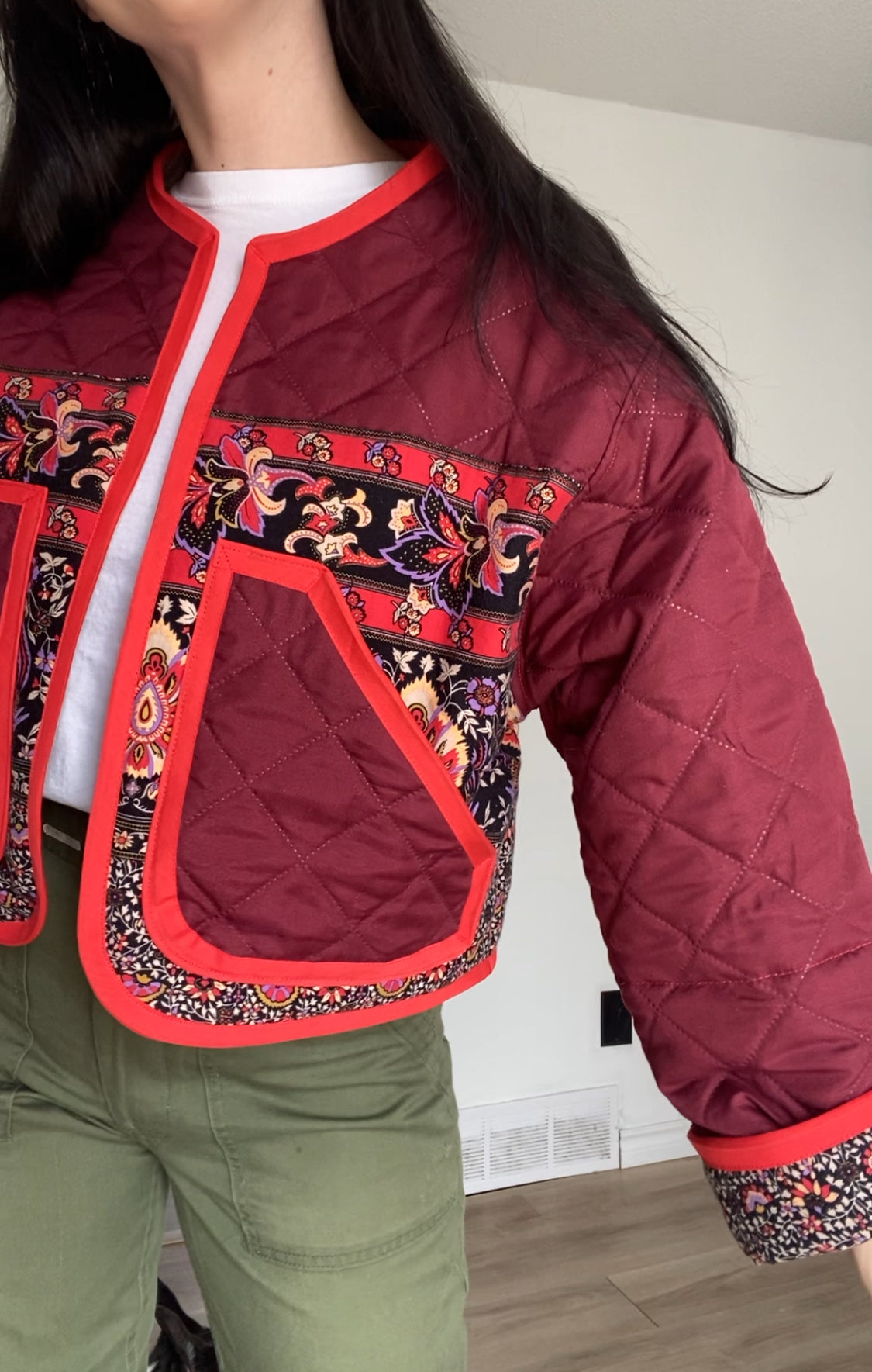 Upcycled Patterned Jacket
