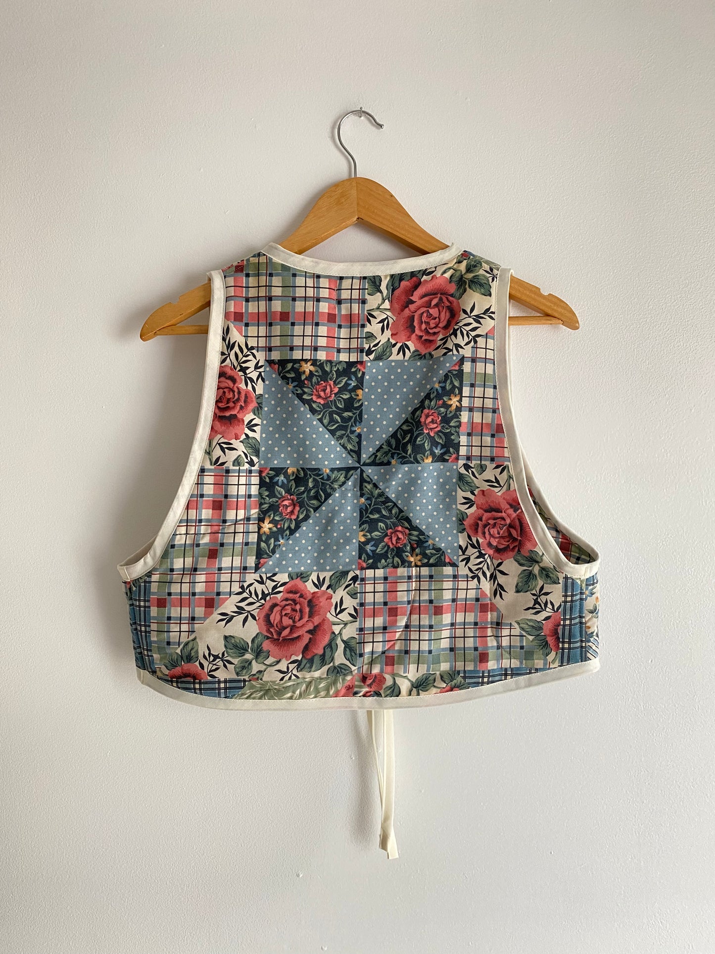 Upcycled Tie-Front Vest