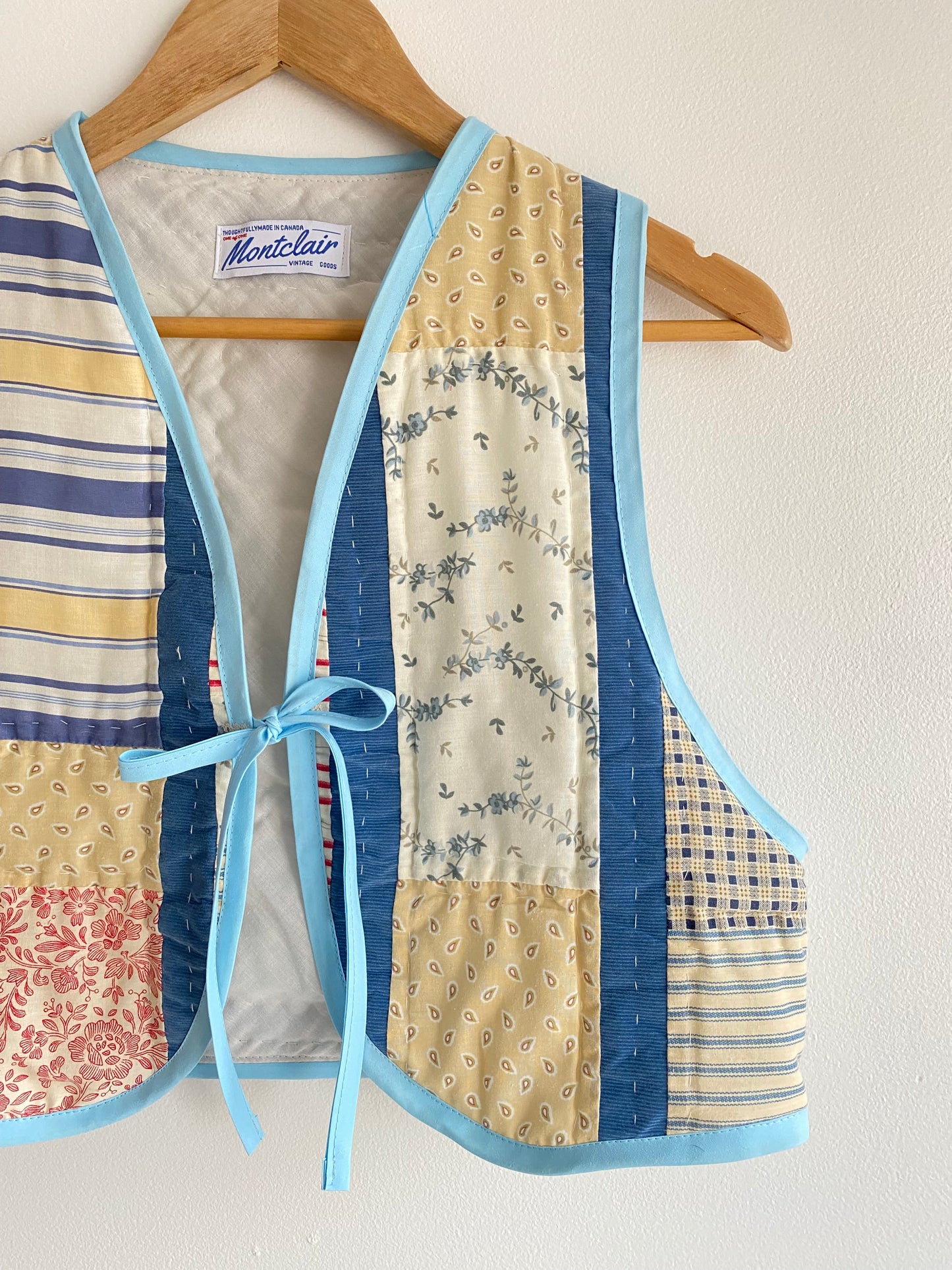 Upcycled Tie-front Quilt Vest