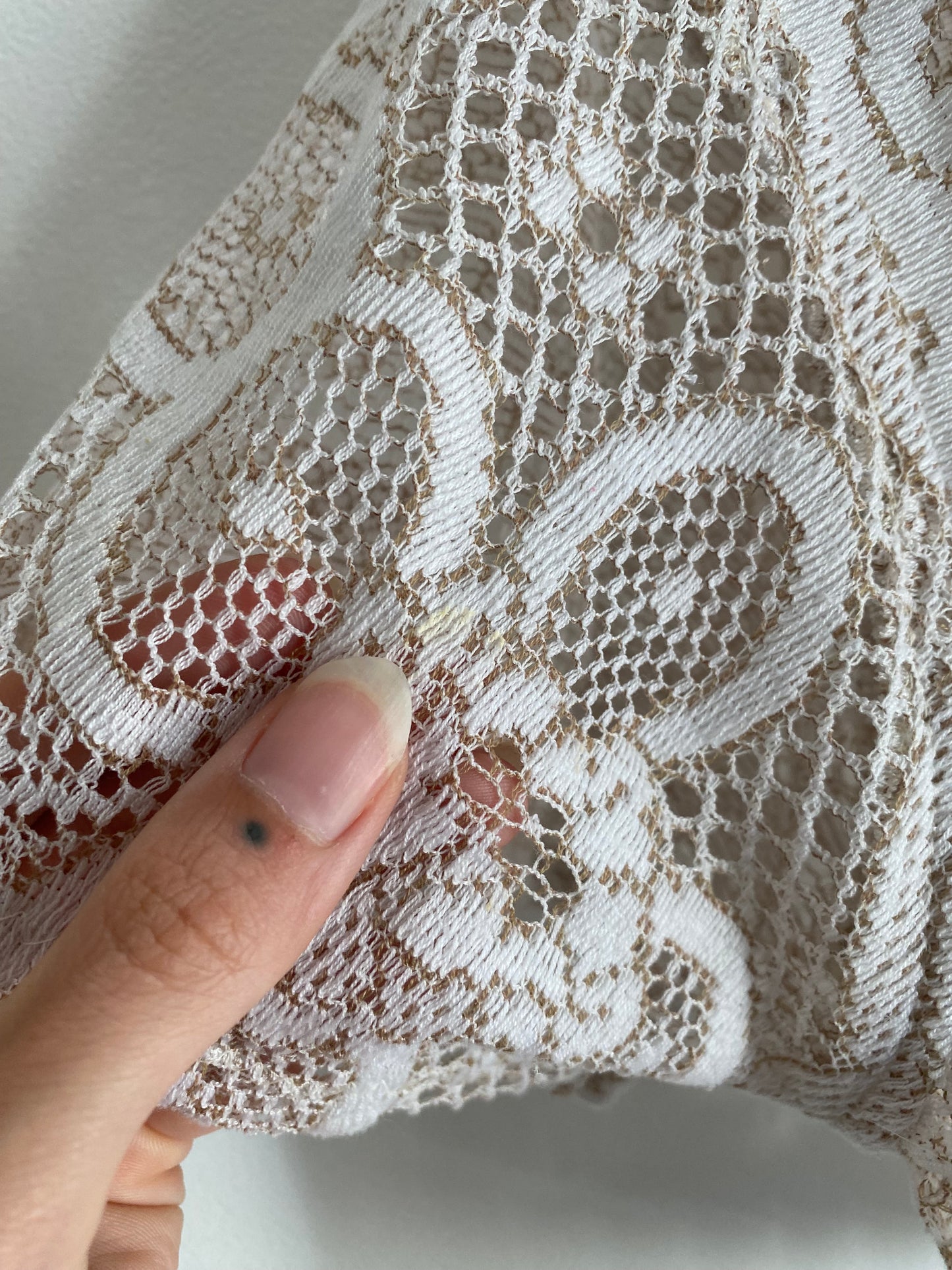 Upcycled Tie-front Lace Blouse I