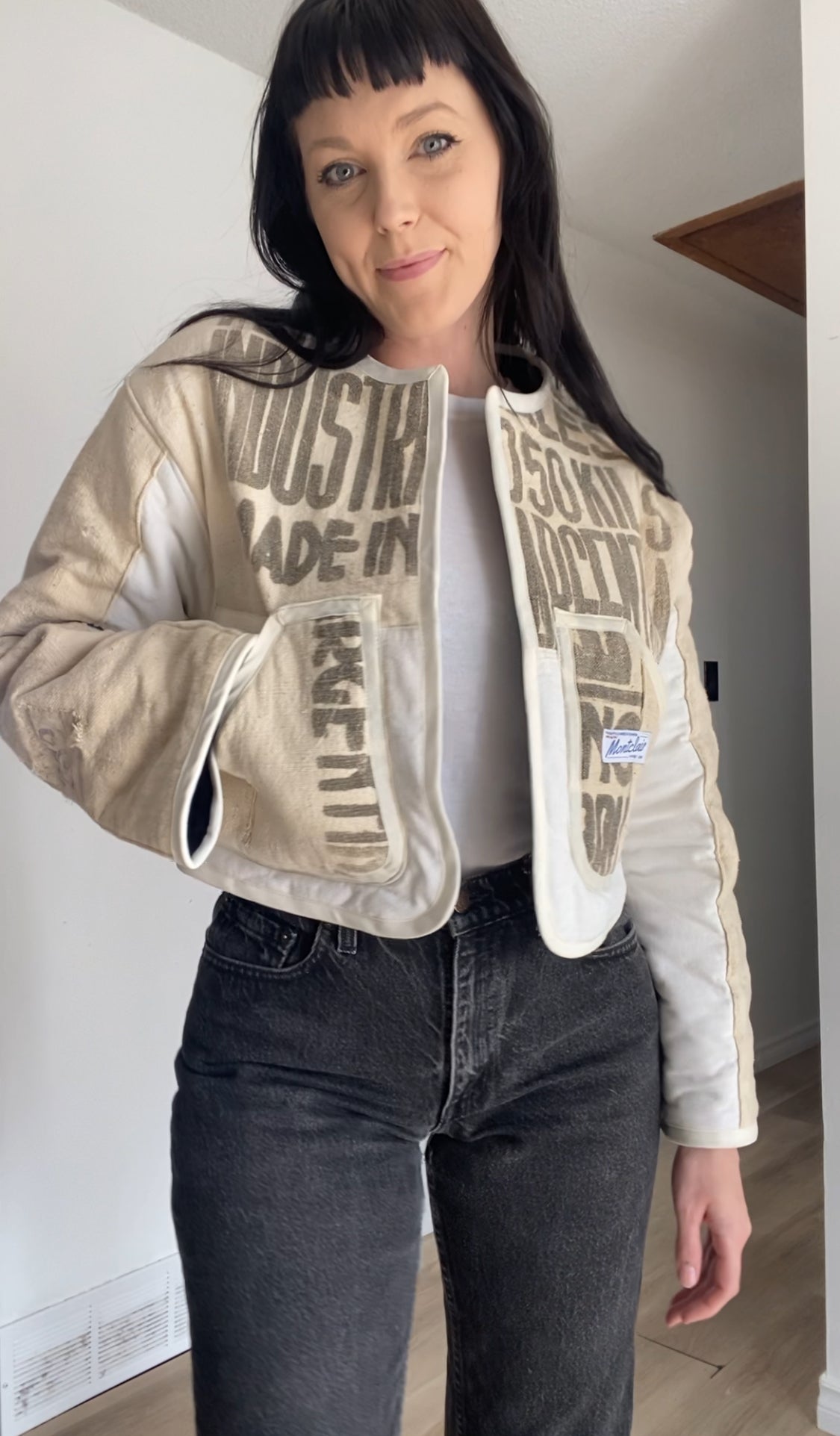 Upcycled Feedsack Jacket