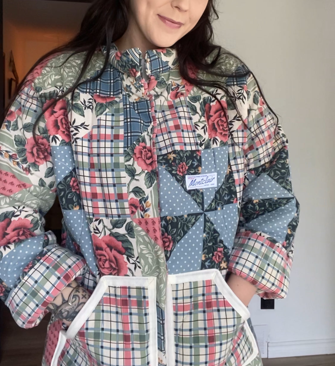 Upcycled Quilt Pattern Jacket
