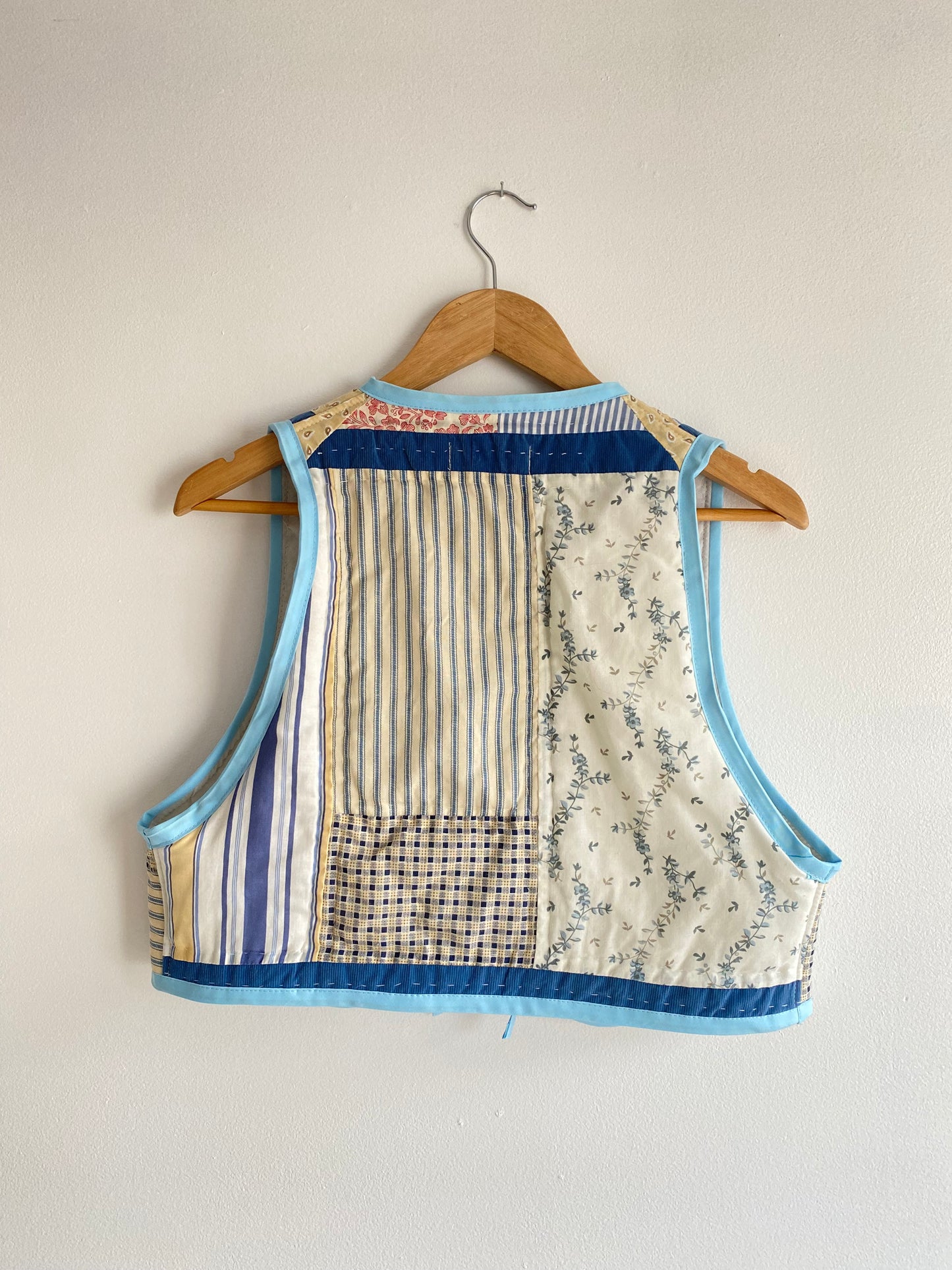 Upcycled Tie-front Quilt Vest