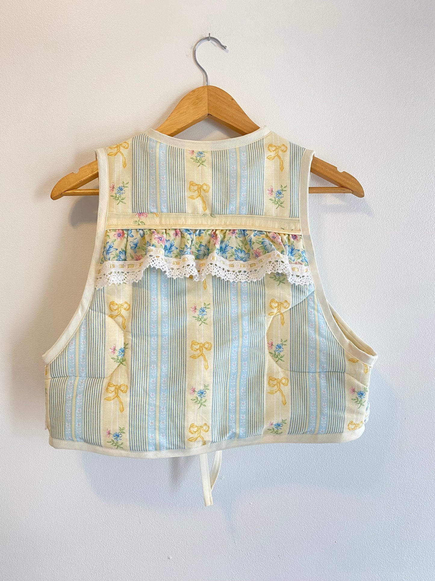Upcycled Tie-Front Vest