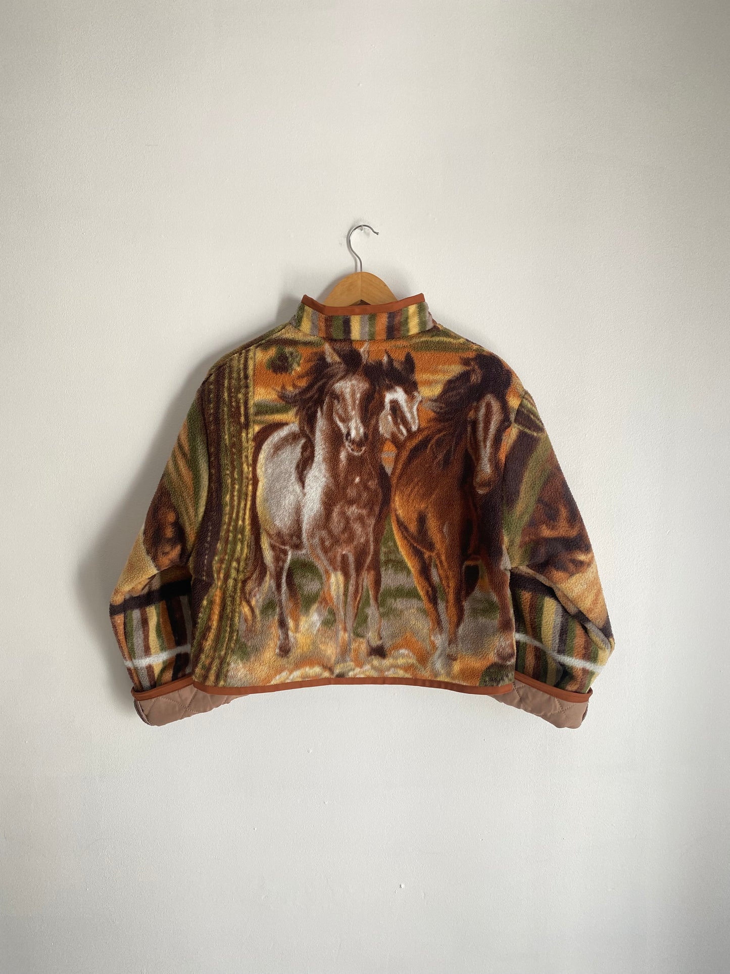 Upcycled Running Horses Jacket