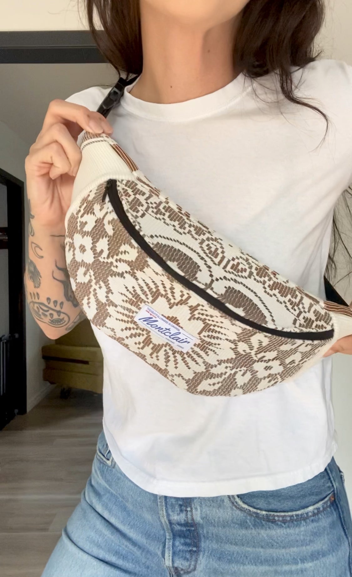 Upcycled Lace Fanny Pack