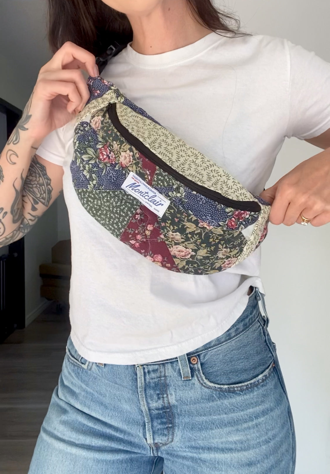 Upcycled Quilt Fanny Pack