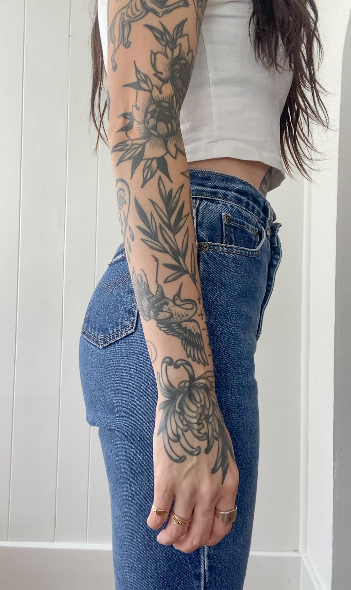 28"W Vintage Giordano Blues High Rise Jeans