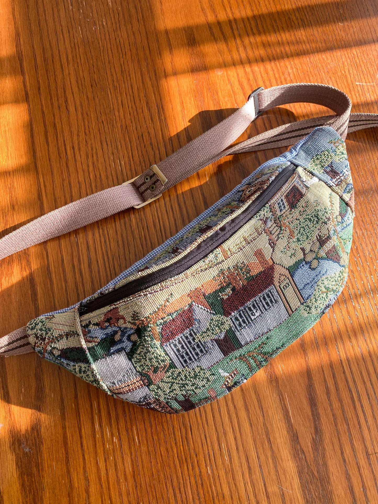 Upycled Village Fanny Pack with X-Long strap