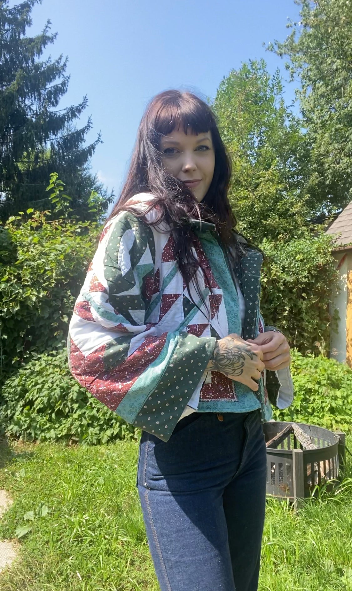 Upcycled Vintage Quilt Jacket