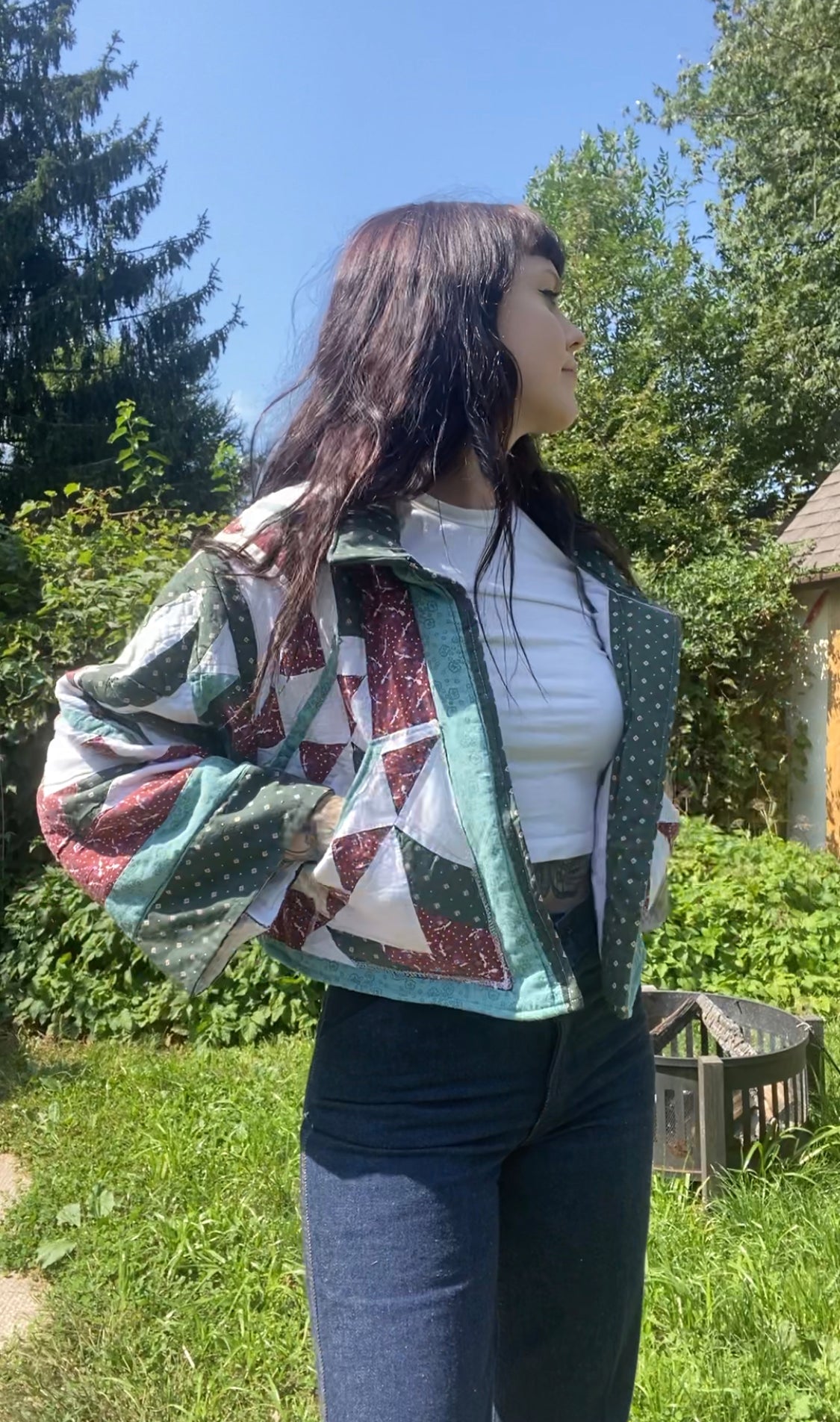 Upcycled Vintage Quilt Jacket