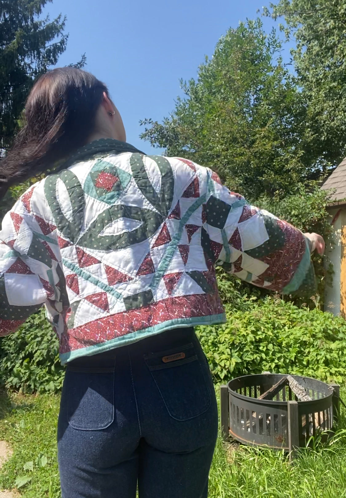 Upcycled Vintage Quilt Jacket