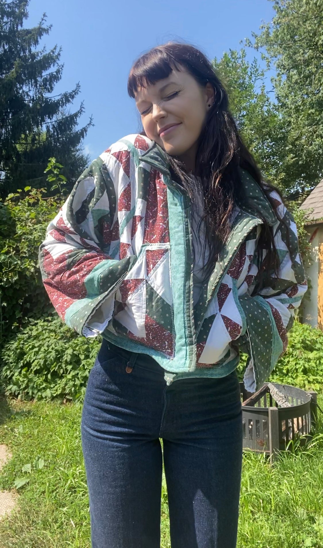 Upcycled Vintage Quilt Jacket