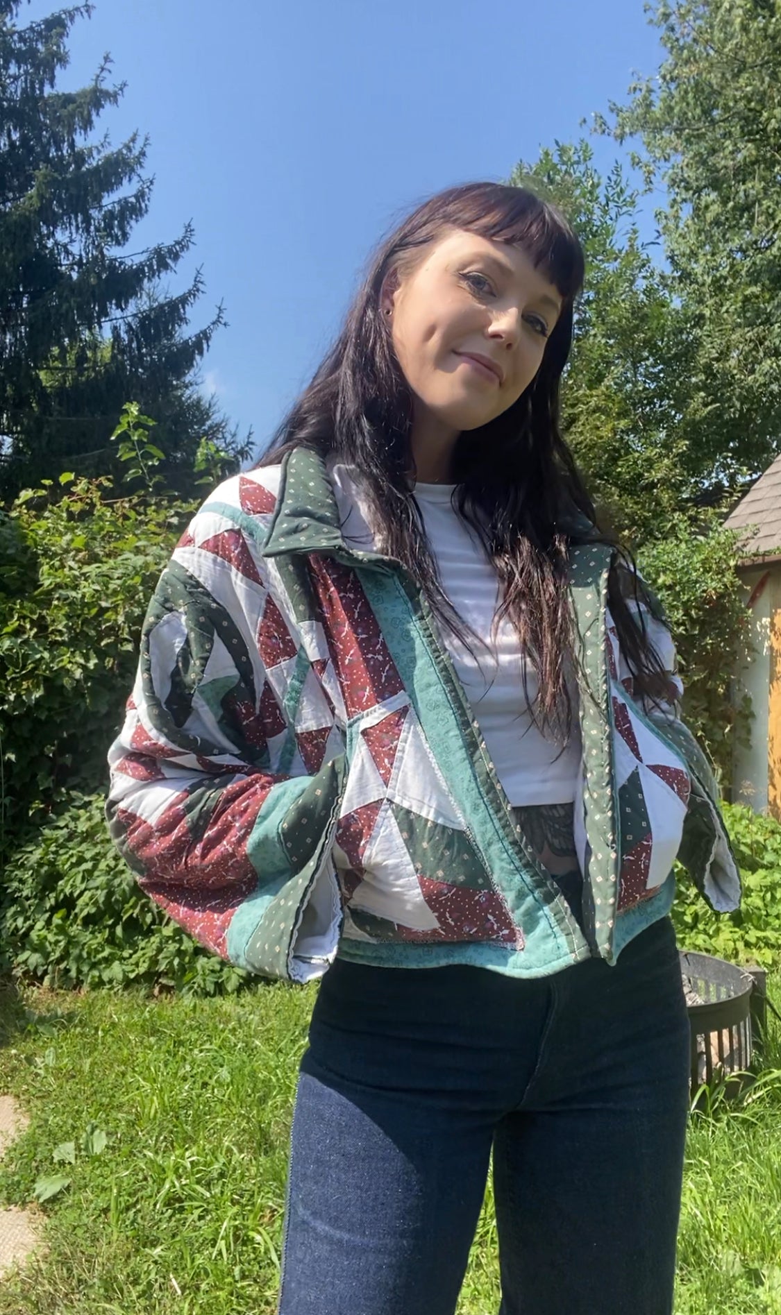 Upcycled Vintage Quilt Jacket