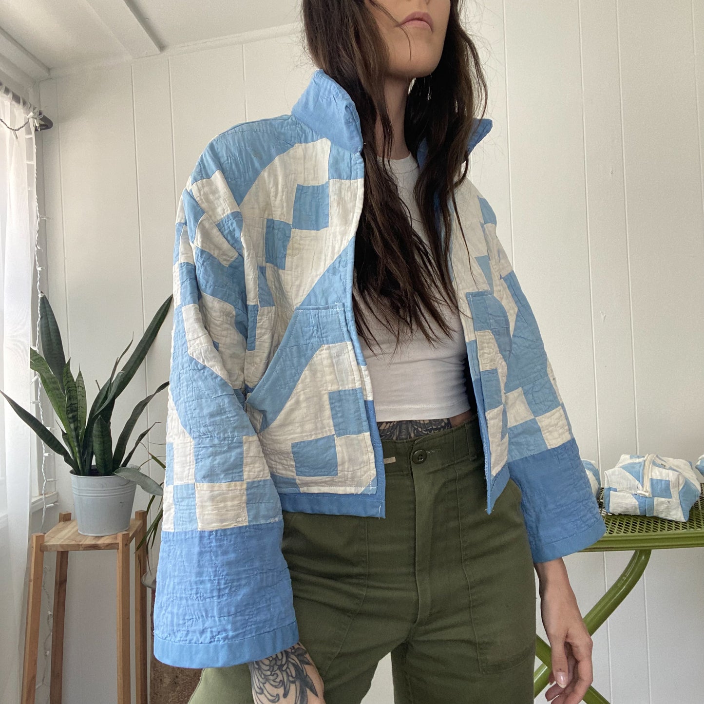 Upcycled Antique Quilt Jacket *IMPERFECT*