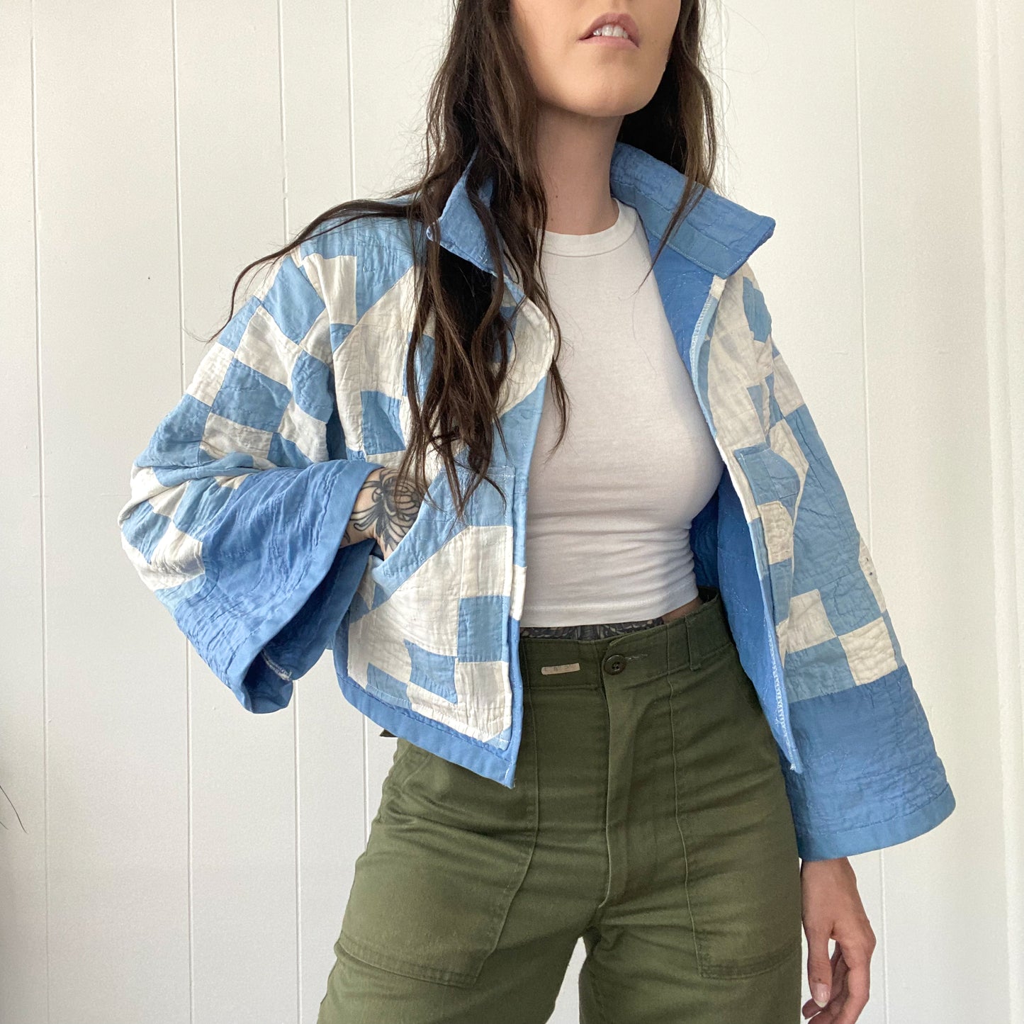 Upcycled Antique Quilt Jacket *IMPERFECT*