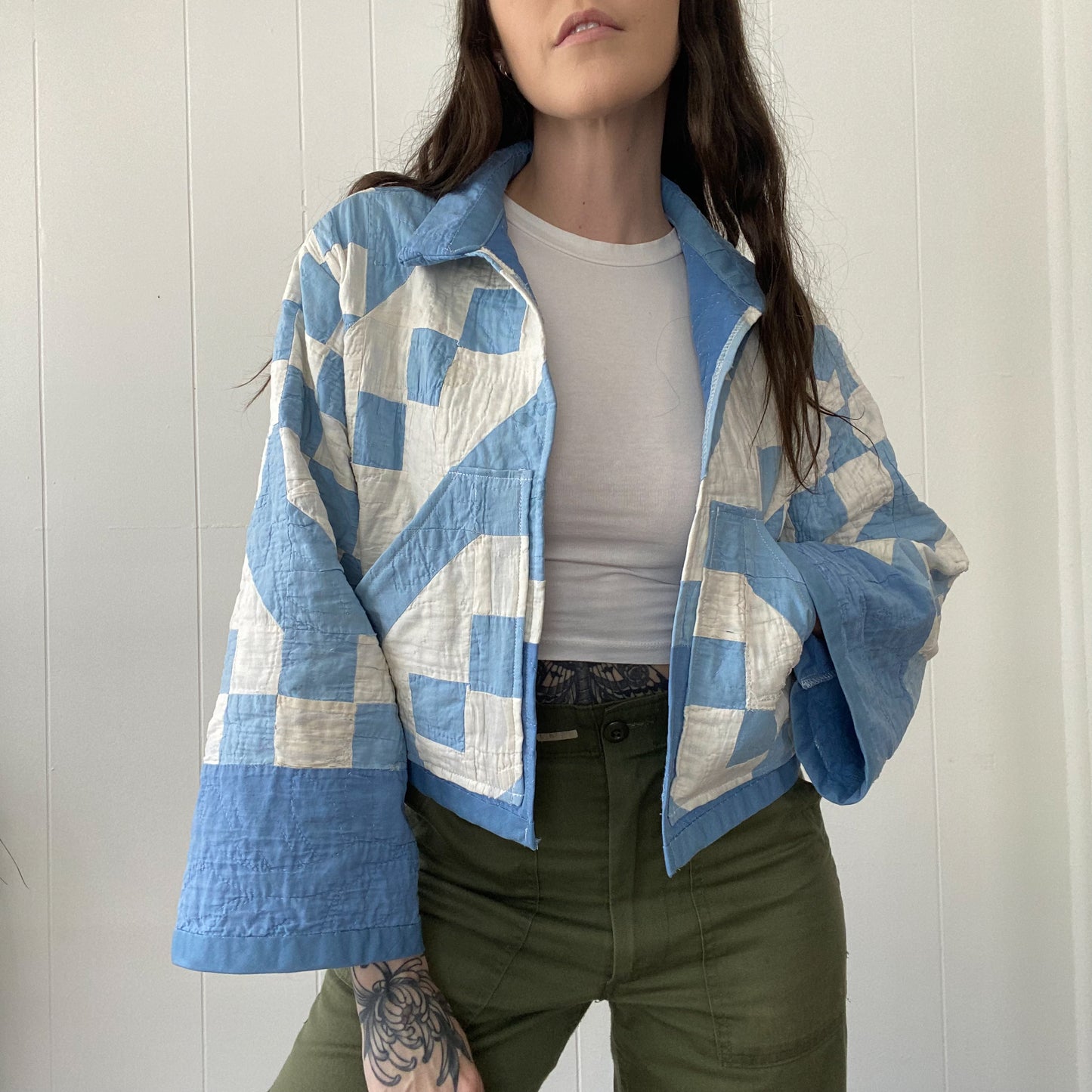 Upcycled Antique Quilt Jacket *IMPERFECT*
