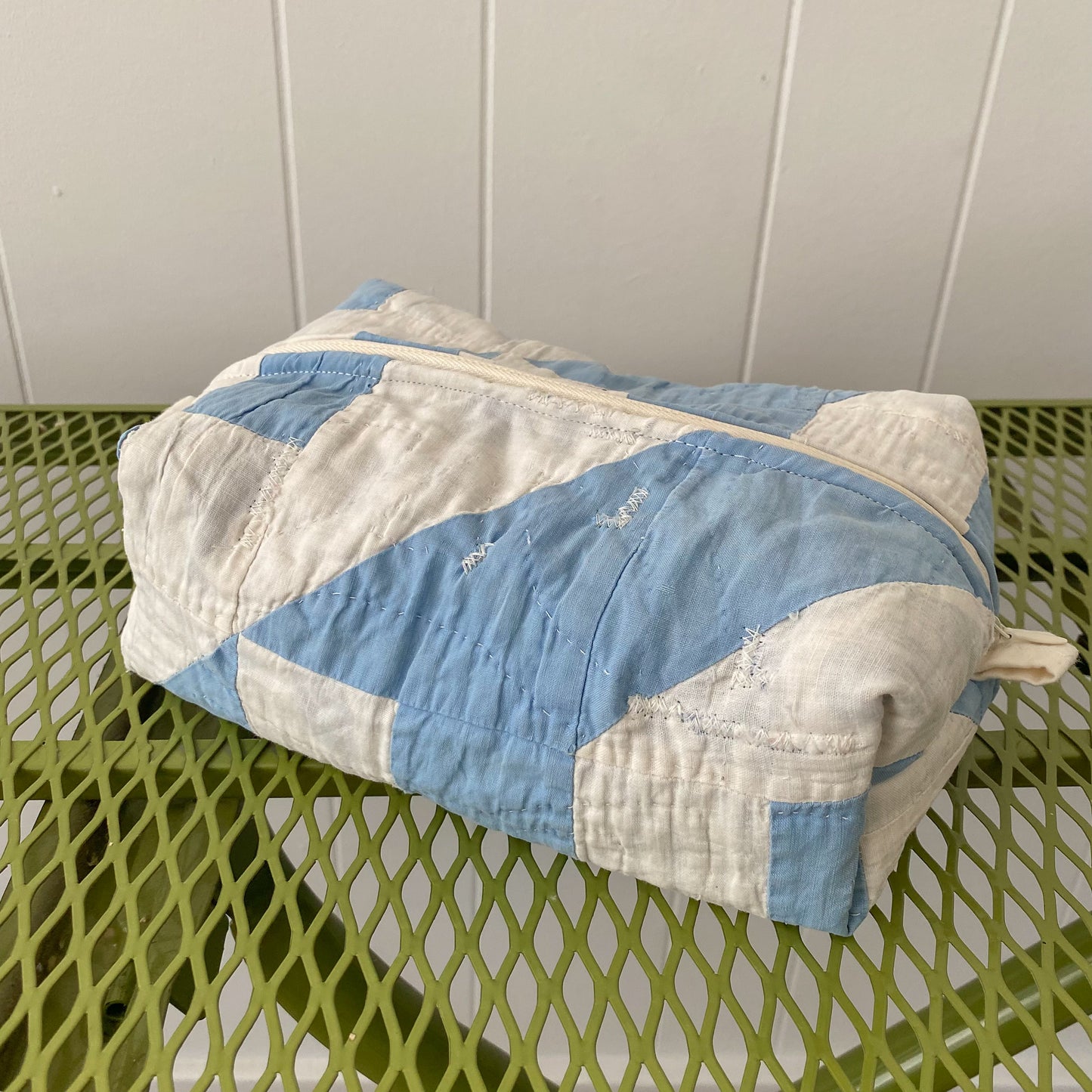 Upcycled Vintage Quilt Toiletry Bag