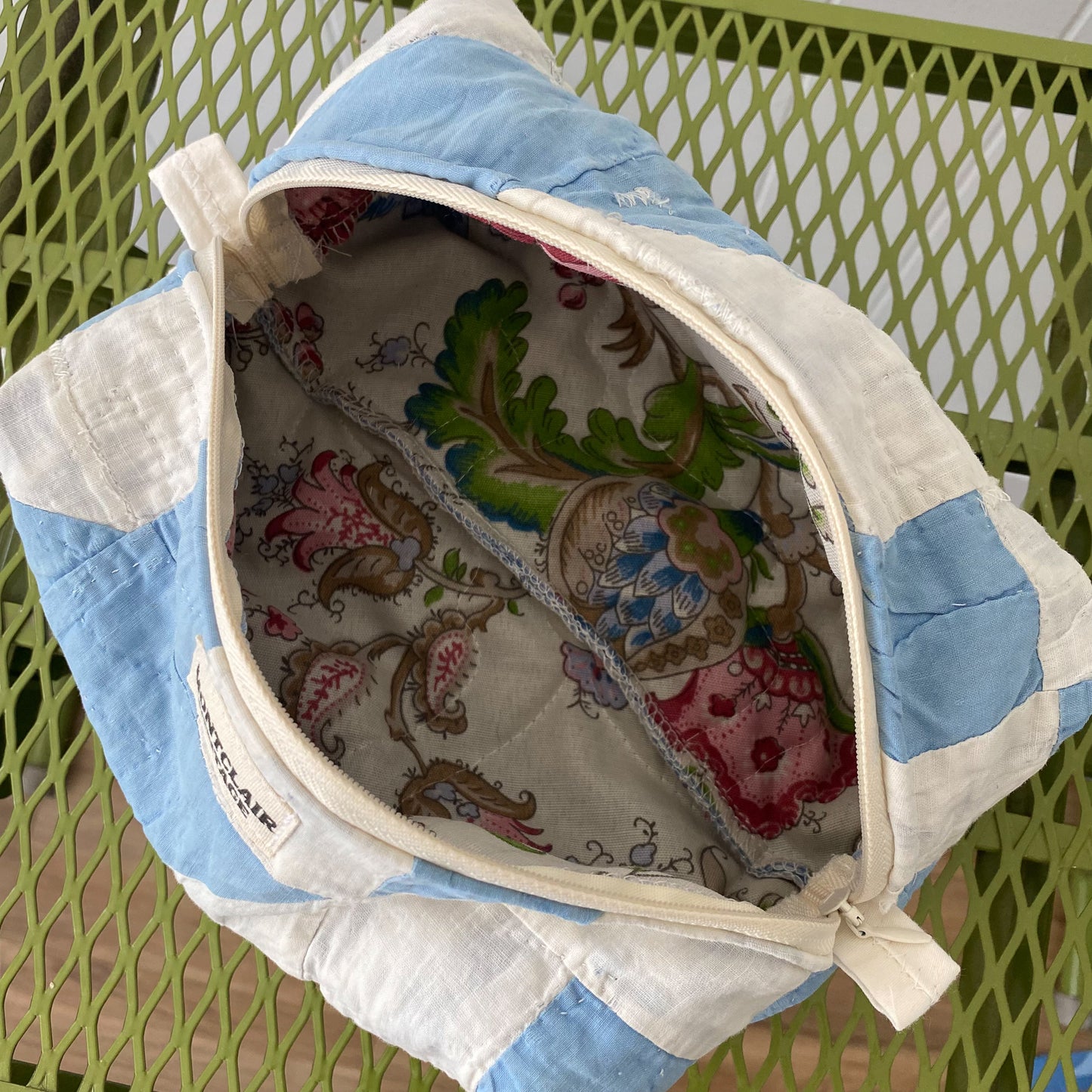 Upcycled Vintage Quilt Toiletry Bag