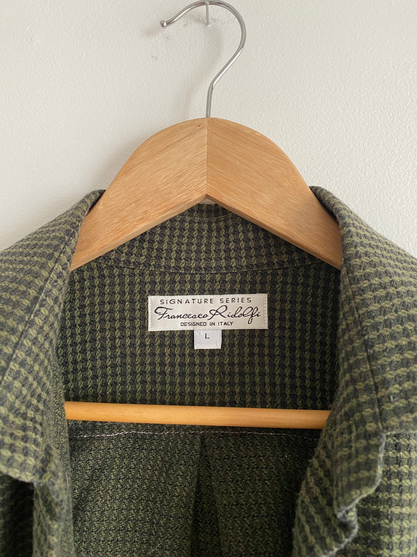 Vintage Quilt Block Button Down