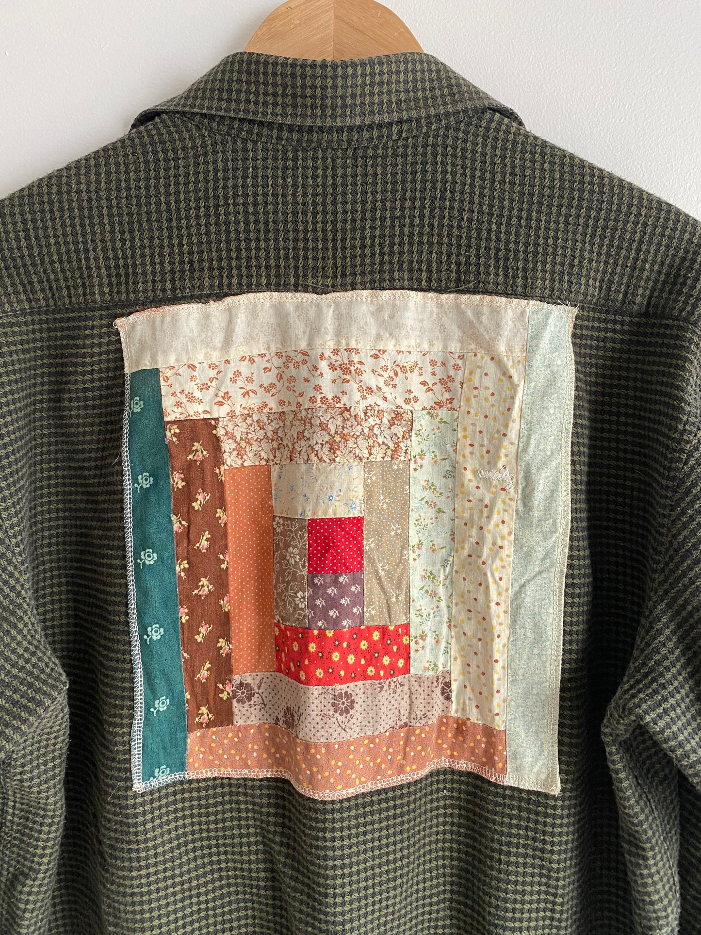 Vintage Quilt Block Button Down