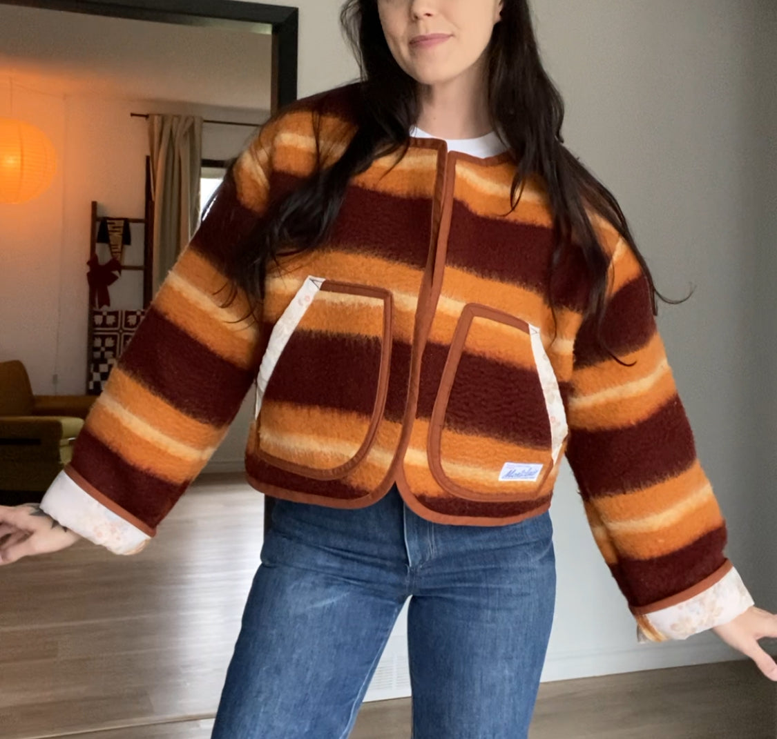 Upcycled Wool Blend Jacket