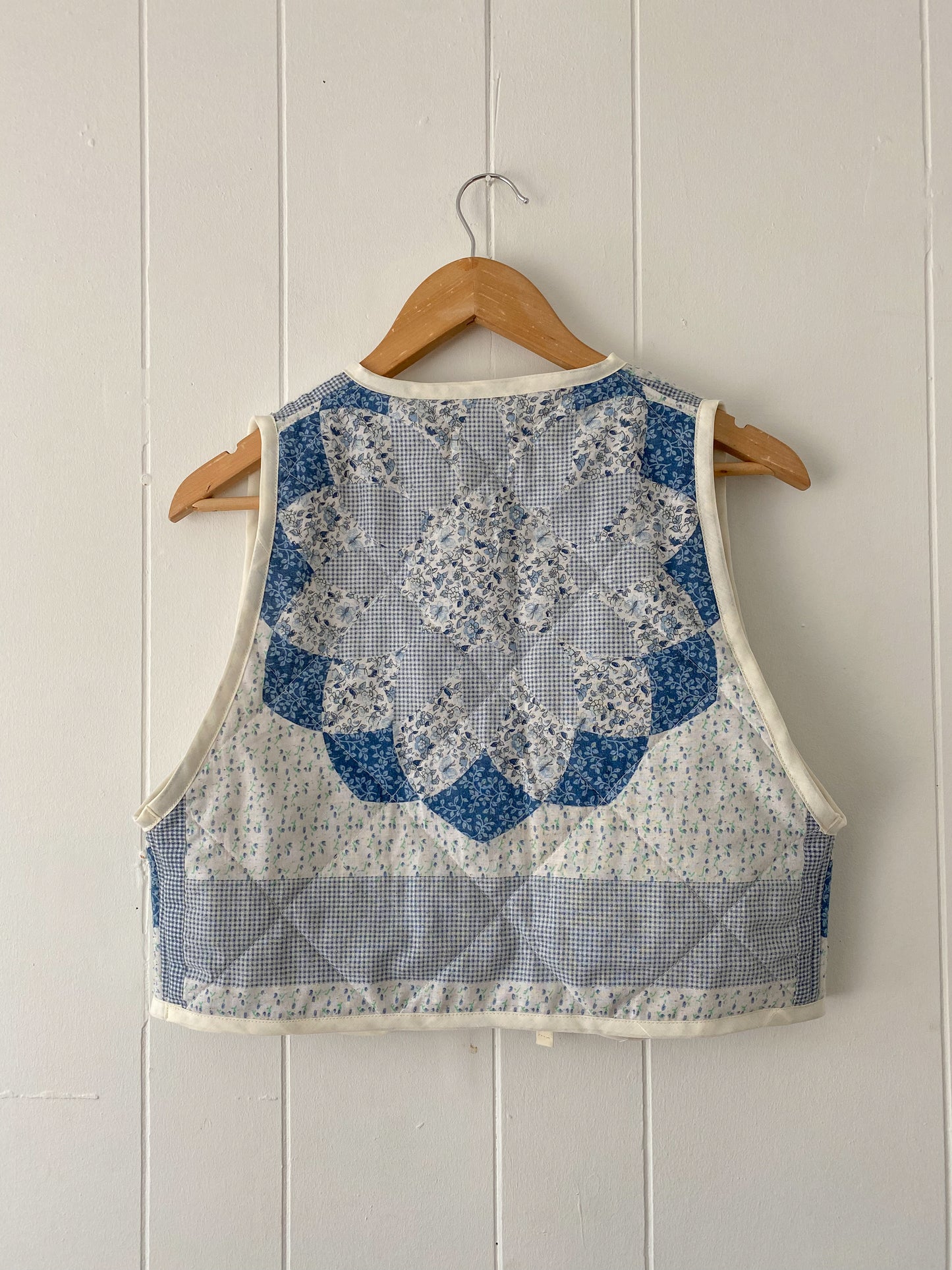 Upcycled Tie Front Quilt Vest