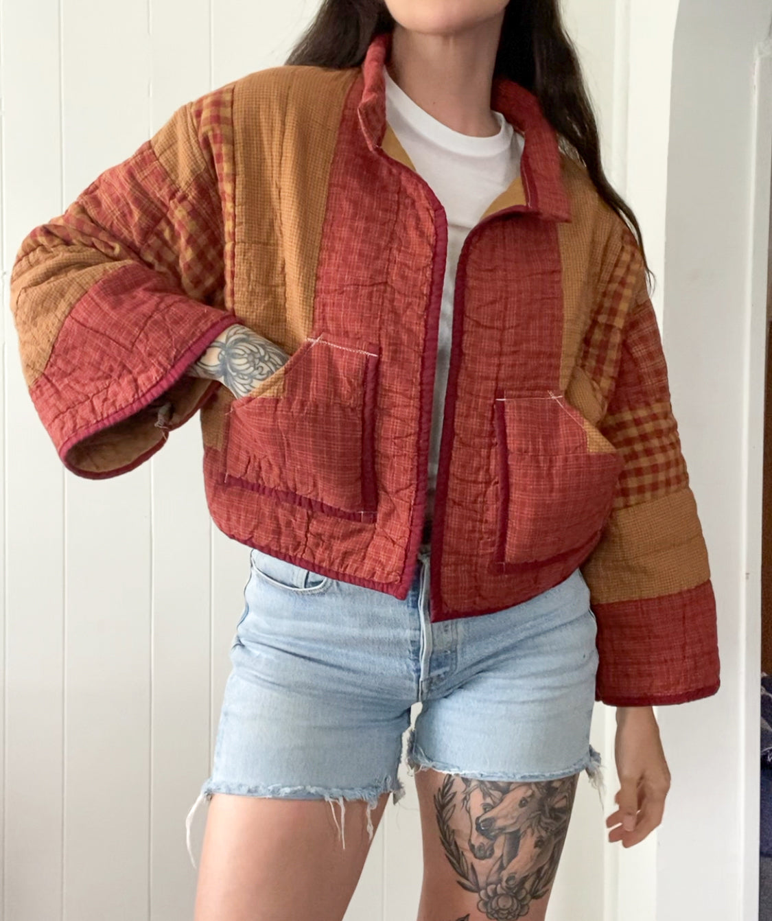 Upcycled Vintage Quilt Jacket
