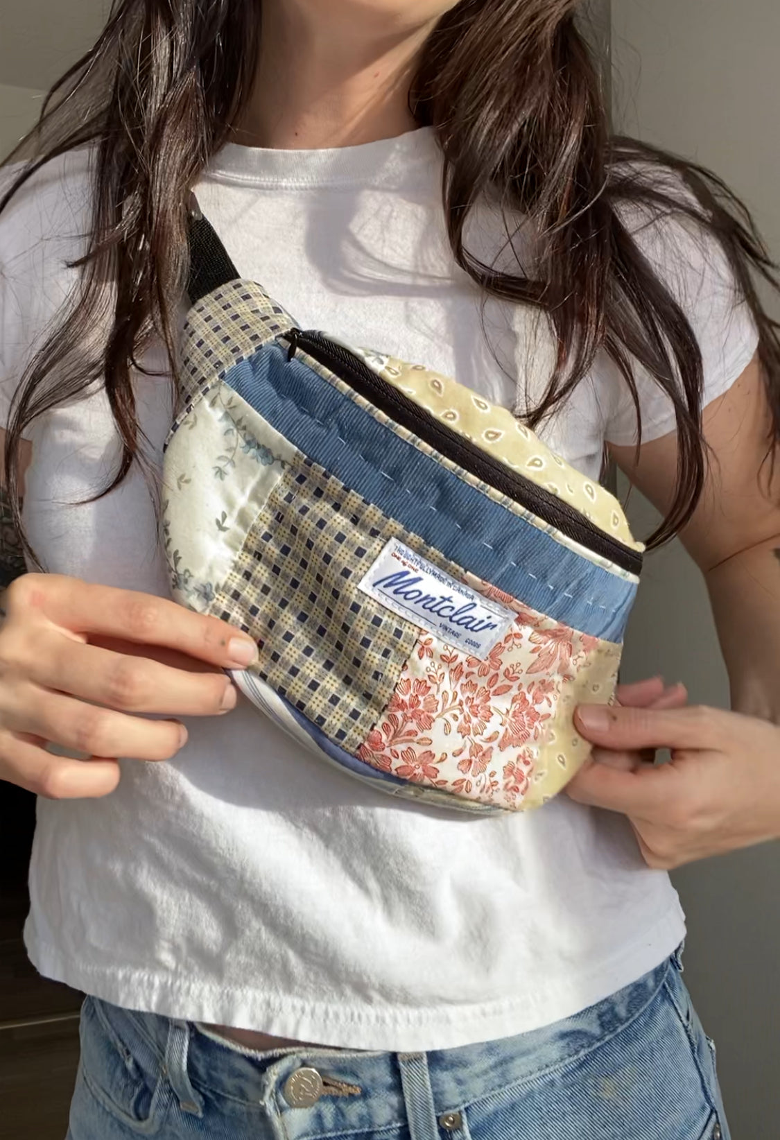 Upcycled Quilt Fanny Pack