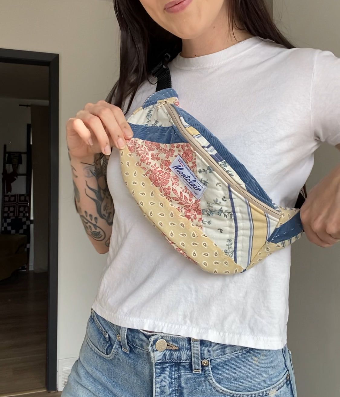 Upcycled Quilt Fanny Pack