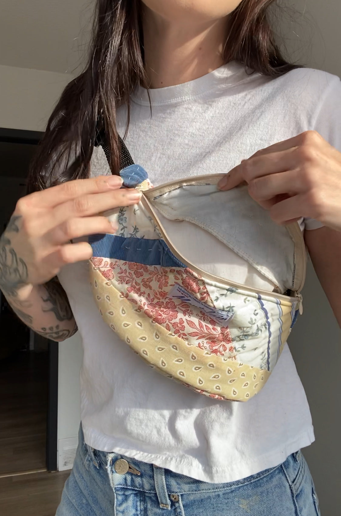 Upcycled Quilt Fanny Pack