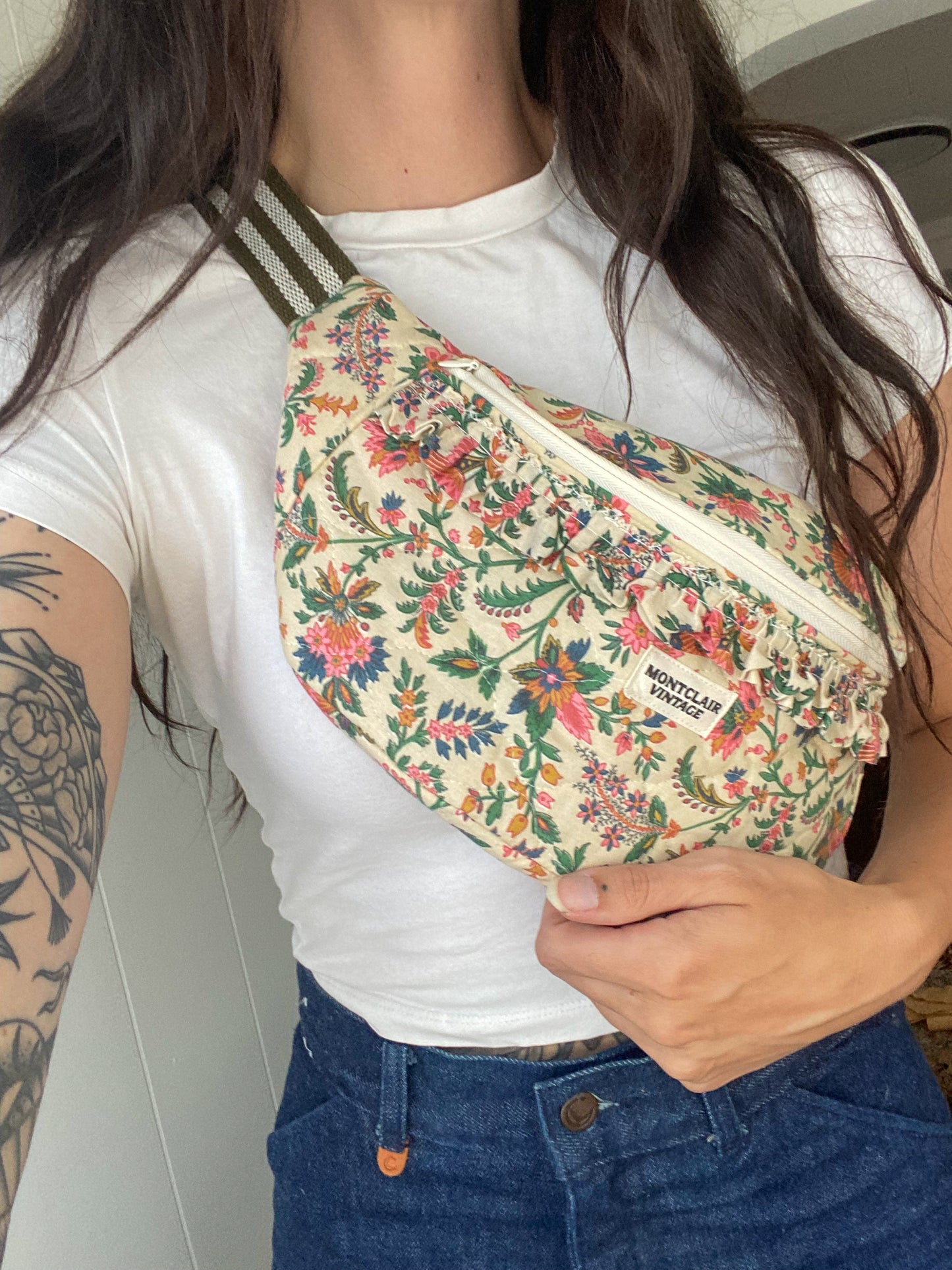 Upcycled Vintage Quilt Fanny Pack