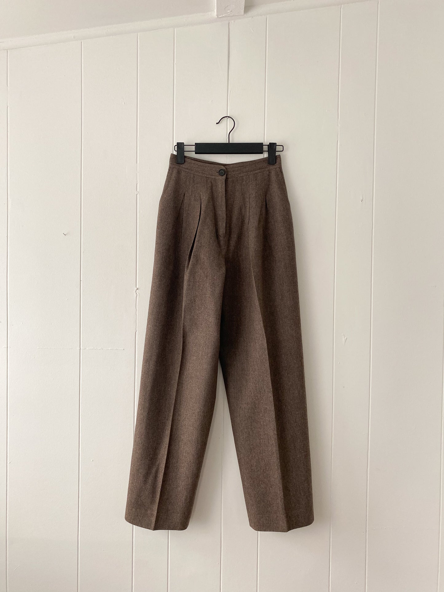 25"W 1970s Union Made Wool Trousers